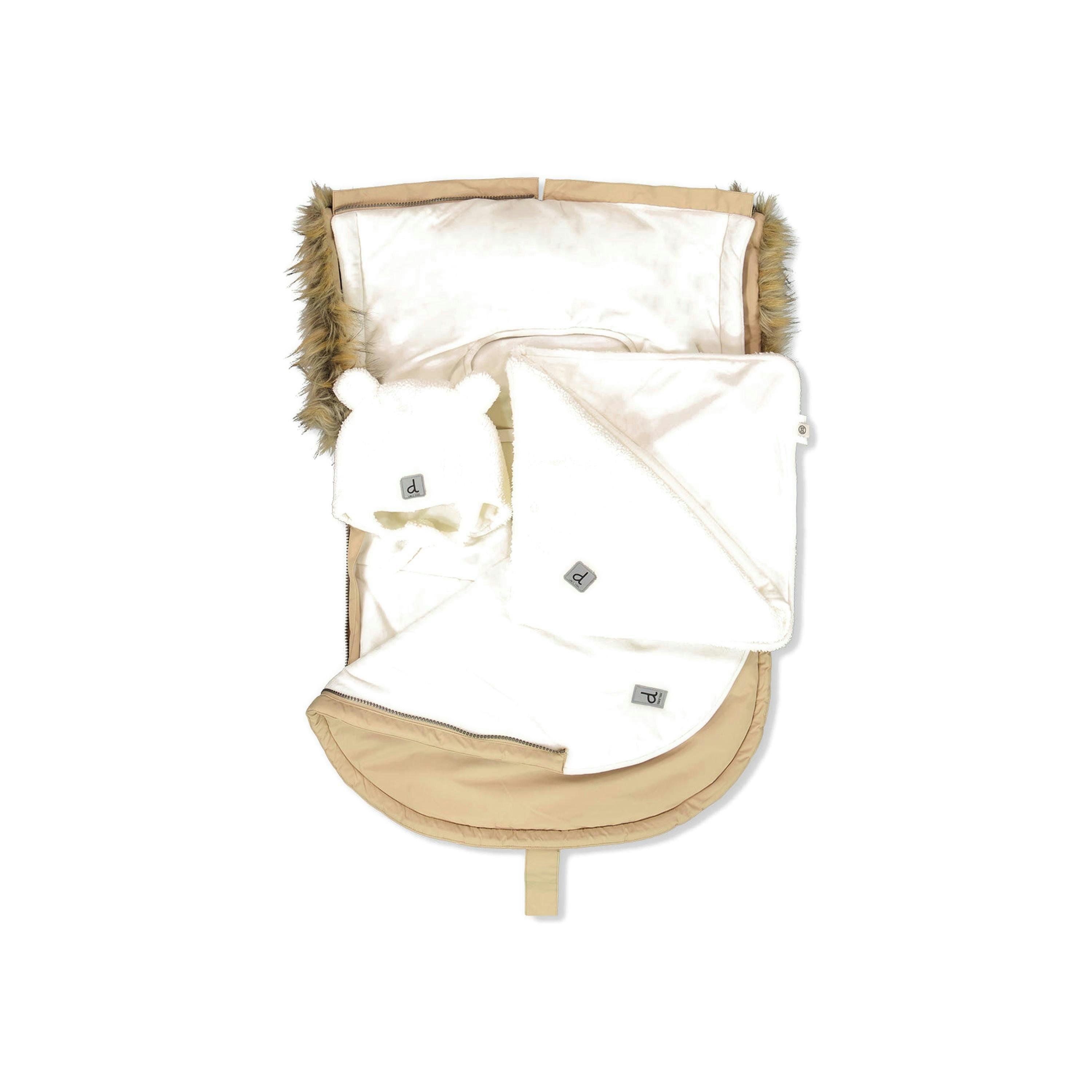 Bunting Bag For Car Seats & Strollers Beige , view 5 of 6