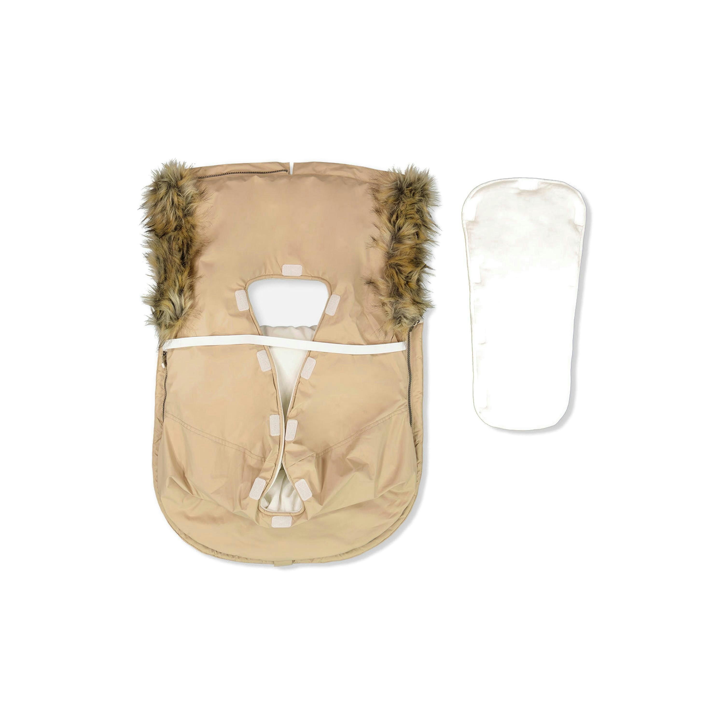 Bunting Bag For Car Seats & Strollers Beige , view 6 of 6