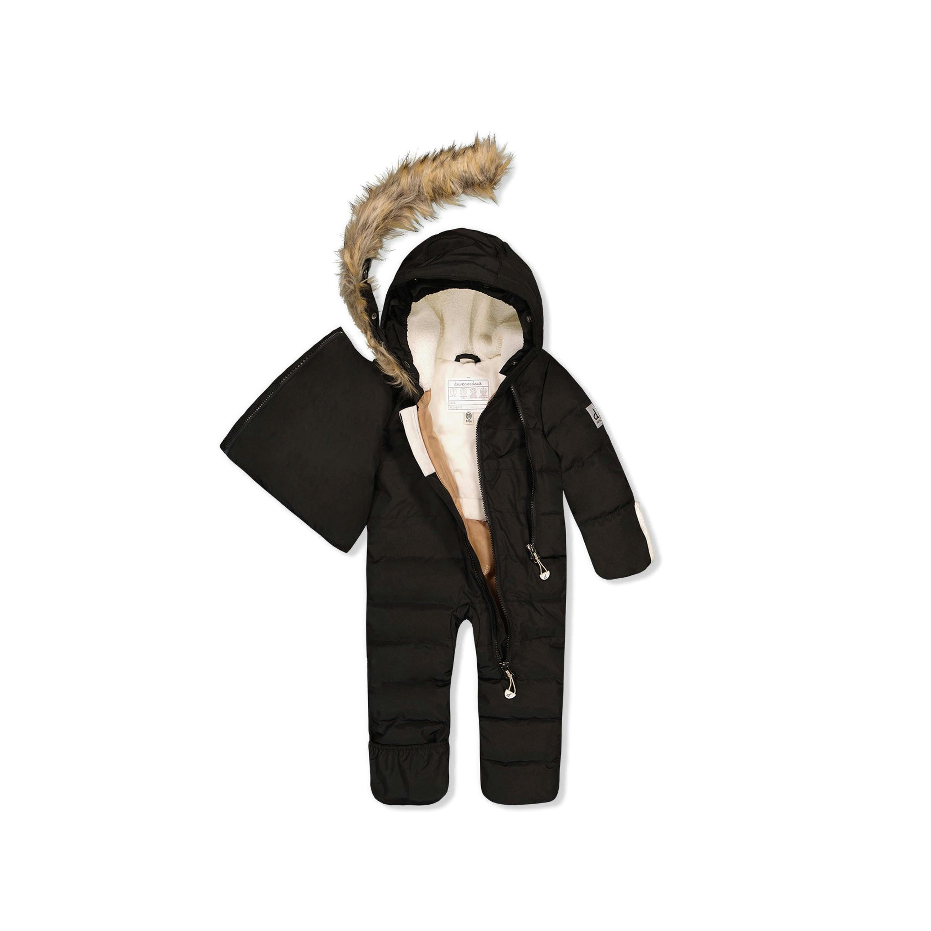 Baby Snug One Piece Snowsuit Adapted For Car Seats Black , view 2 of 6