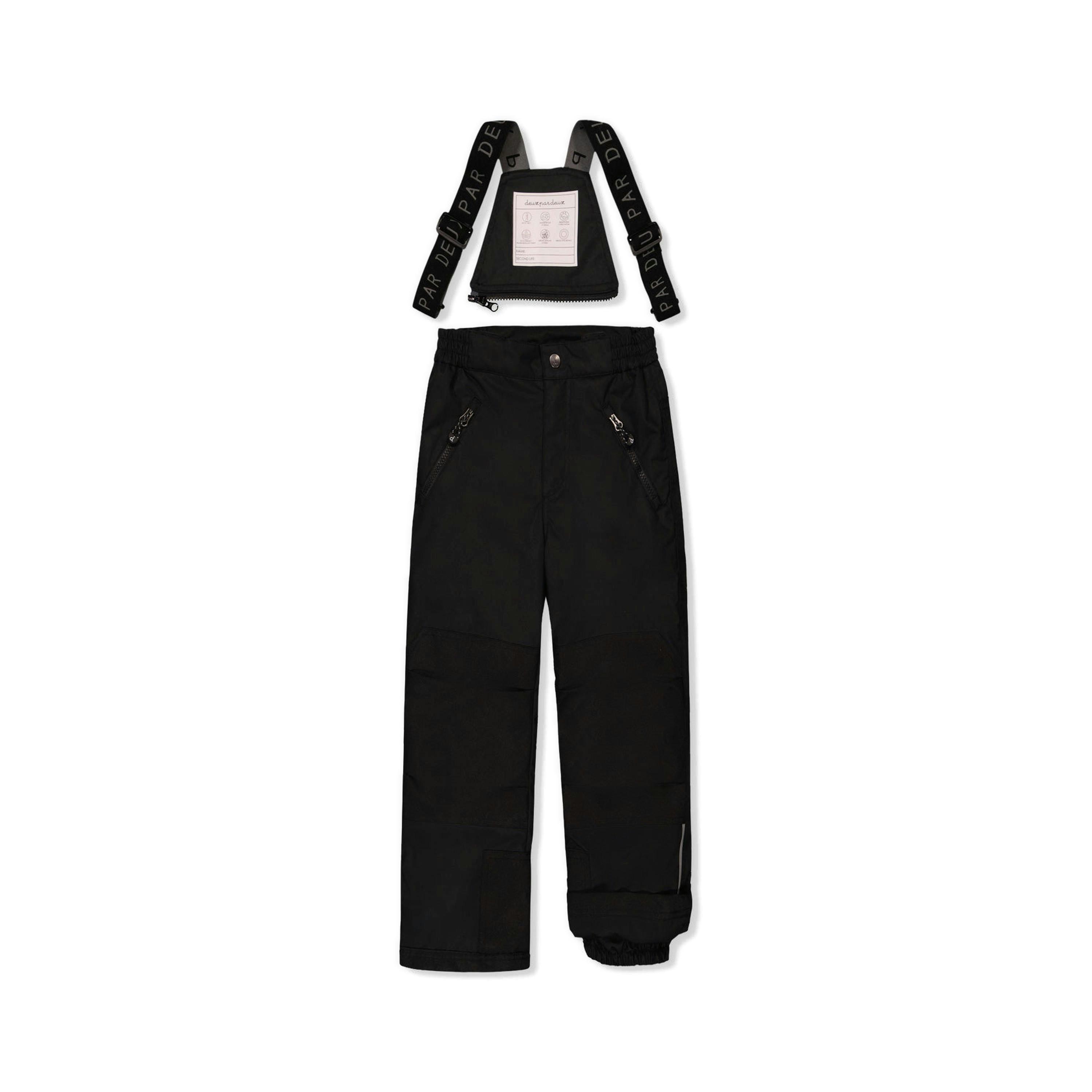 Two Piece Play Snowsuit Green Yellow And Blue Checkerboard With Black Pants , view 6 of 6