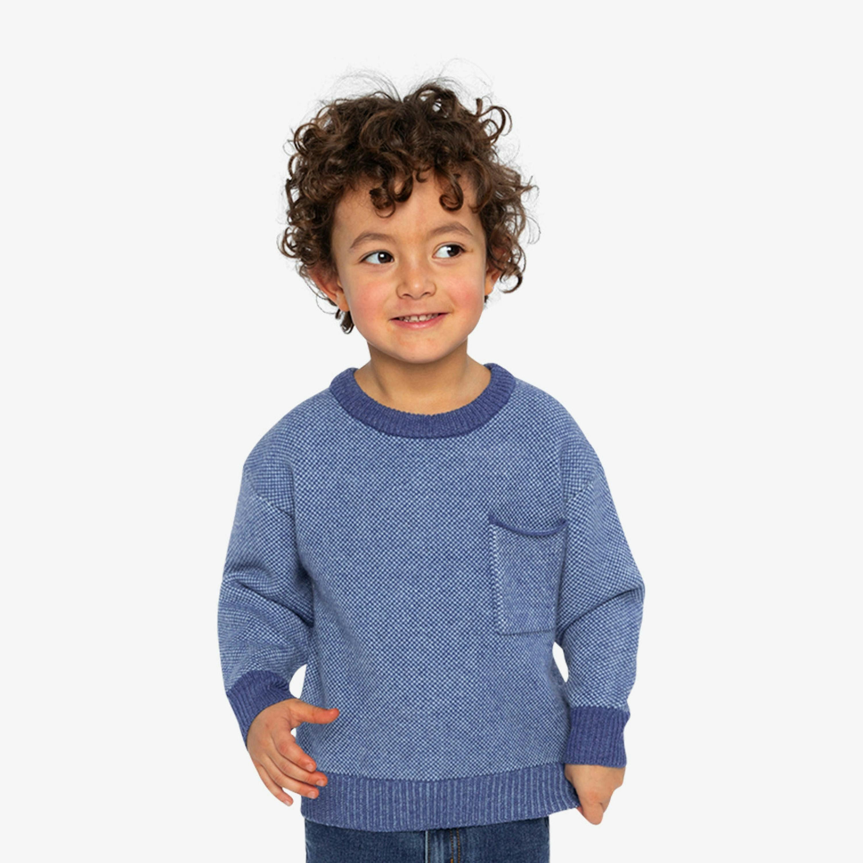 Knit Sweater Blue , view 2 of 6