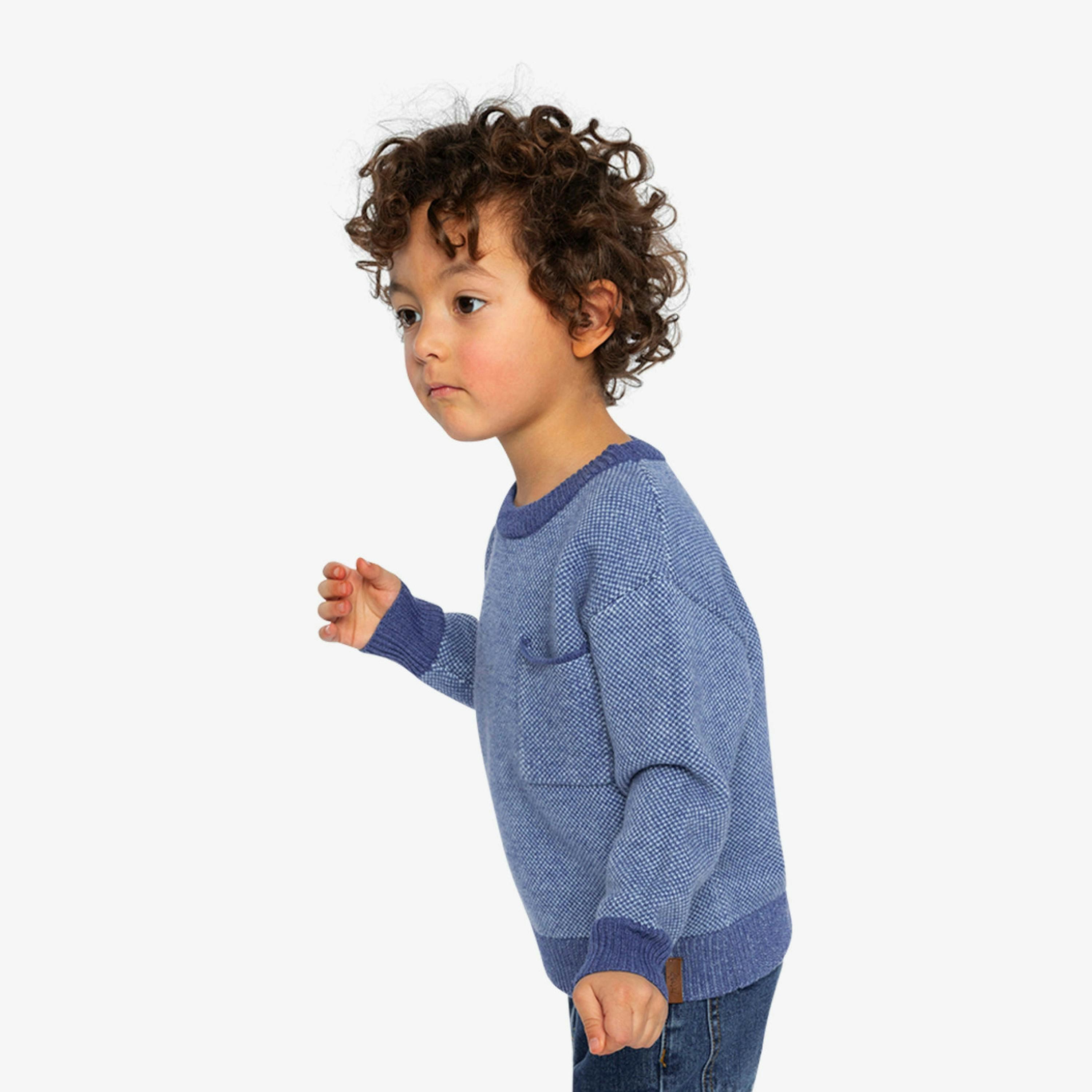 Knit Sweater Blue , view 3 of 6