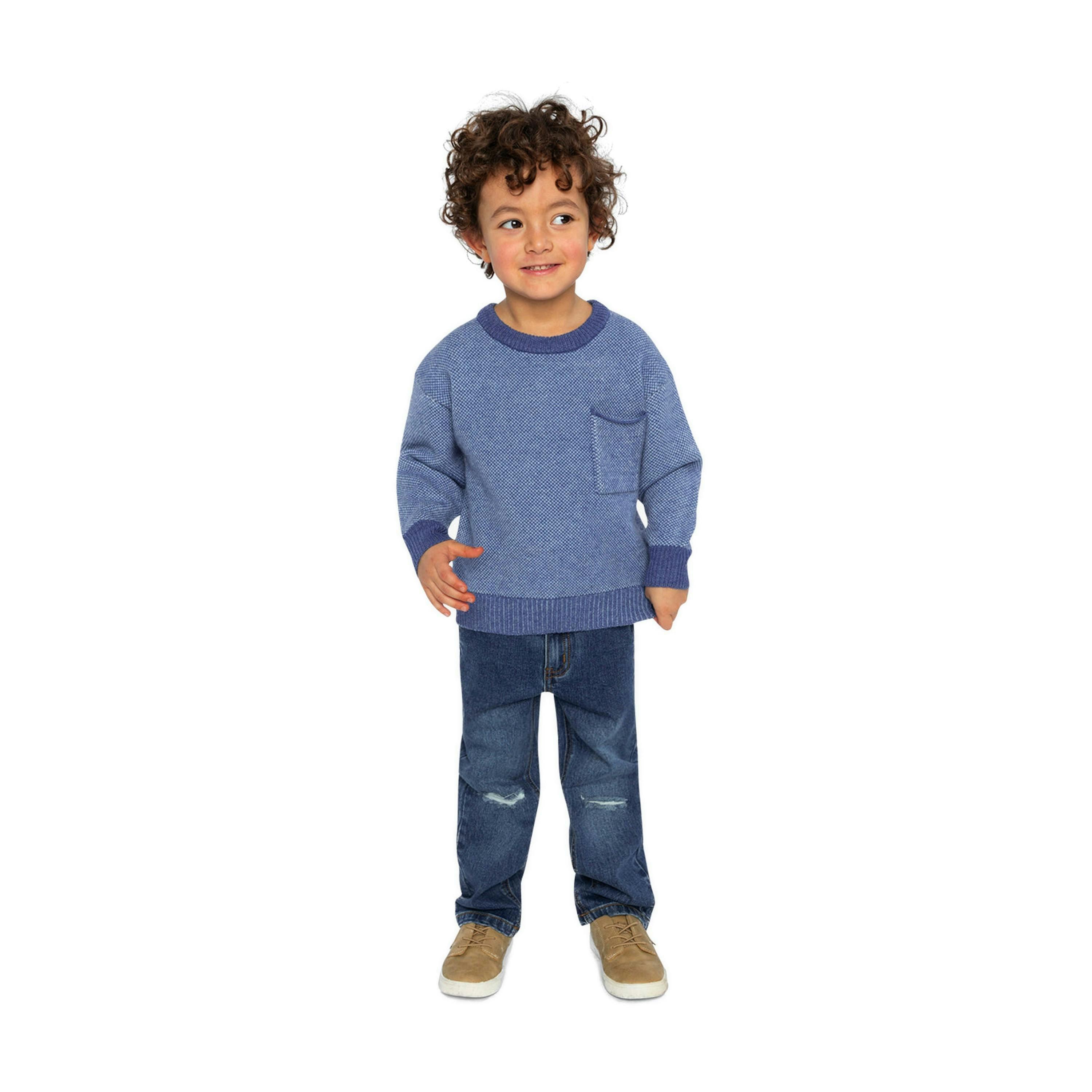 Knit Sweater Blue , view 5 of 6