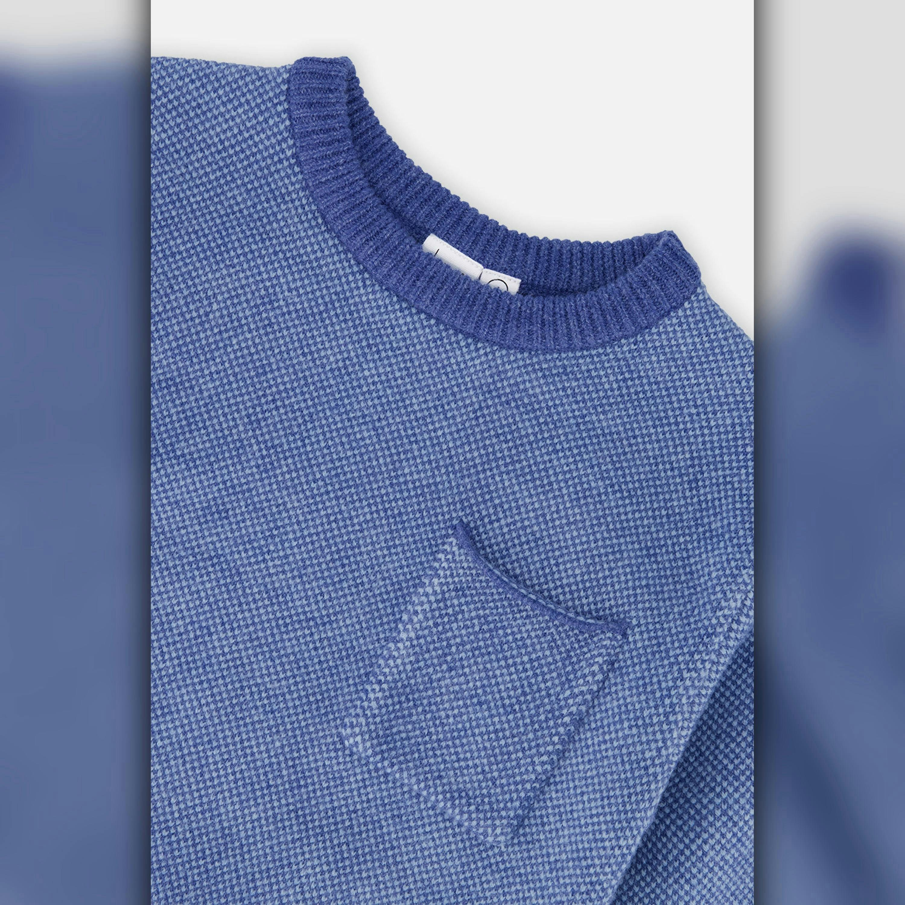 Knit Sweater Blue , view 6 of 6