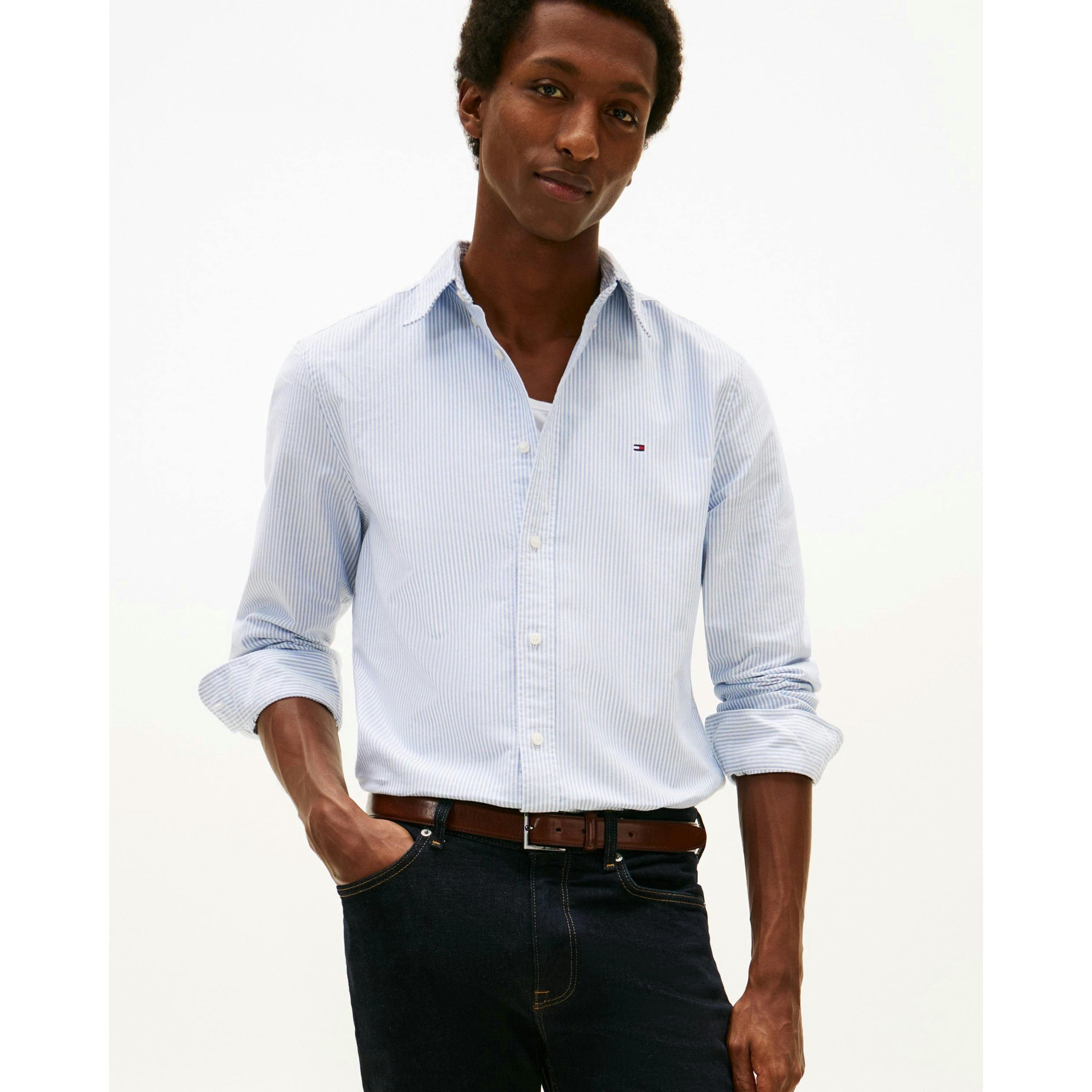 Tommy Hilfiger Stripe Shirt  in White , view 1 of 5