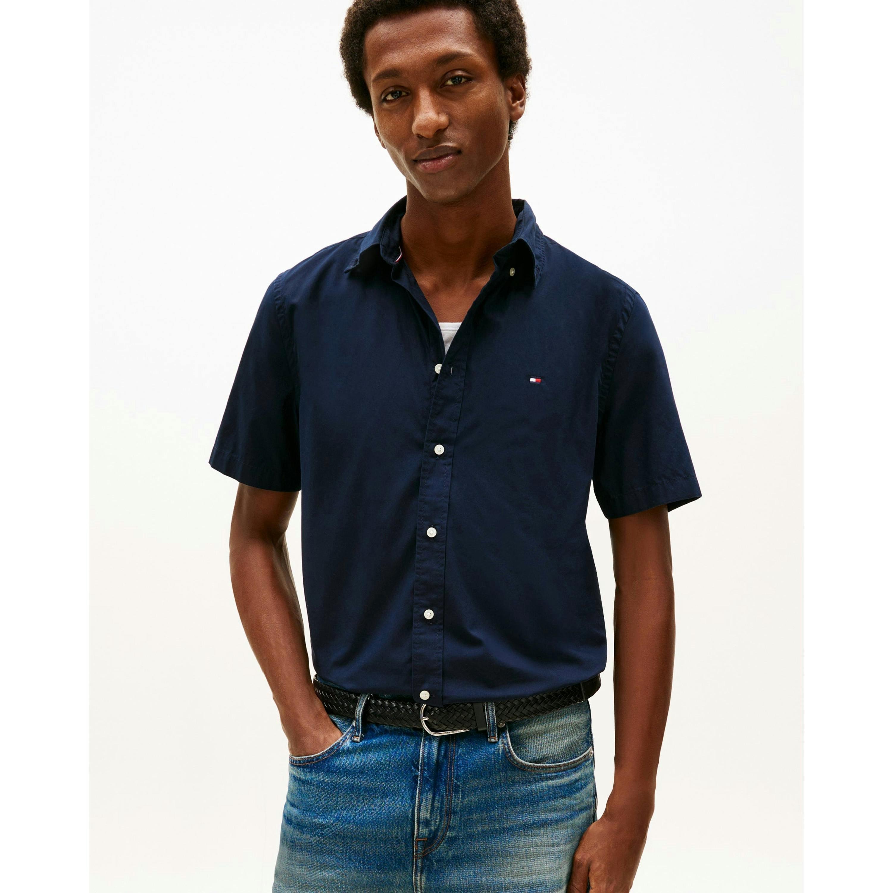 Tommy Hilfiger Solid Shirt  in Blue , view 1 of 5