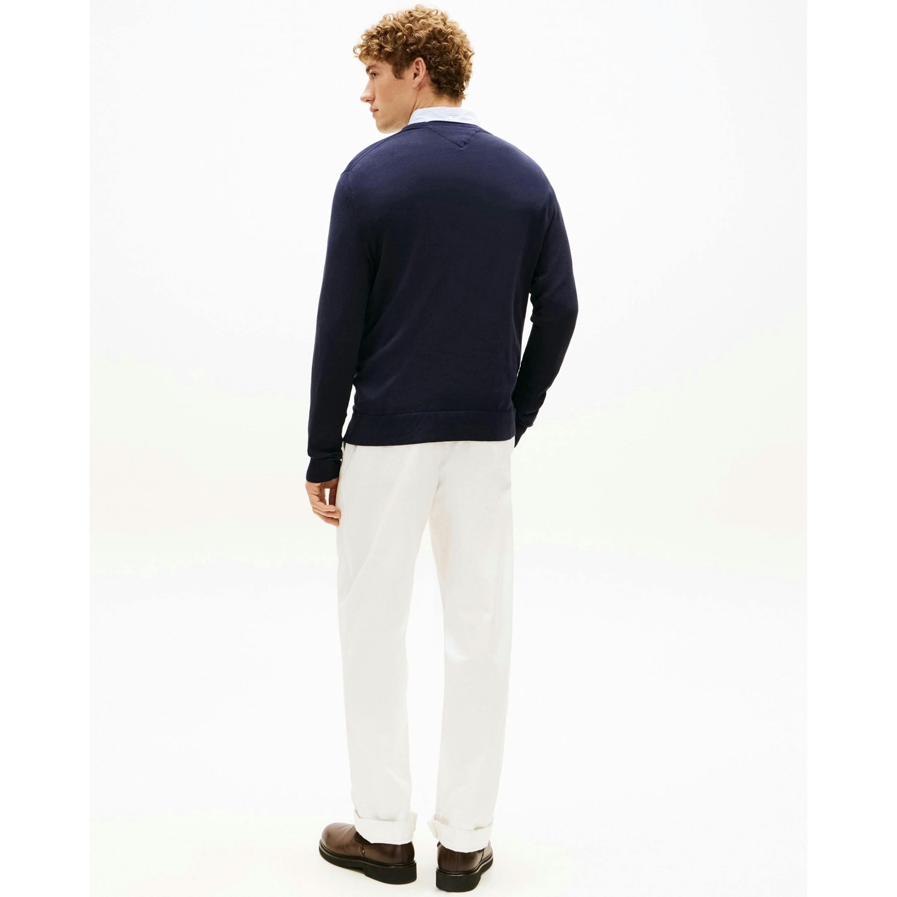 Tommy Hilfiger V-Neck Jumper  in Blue , view 2 of 5