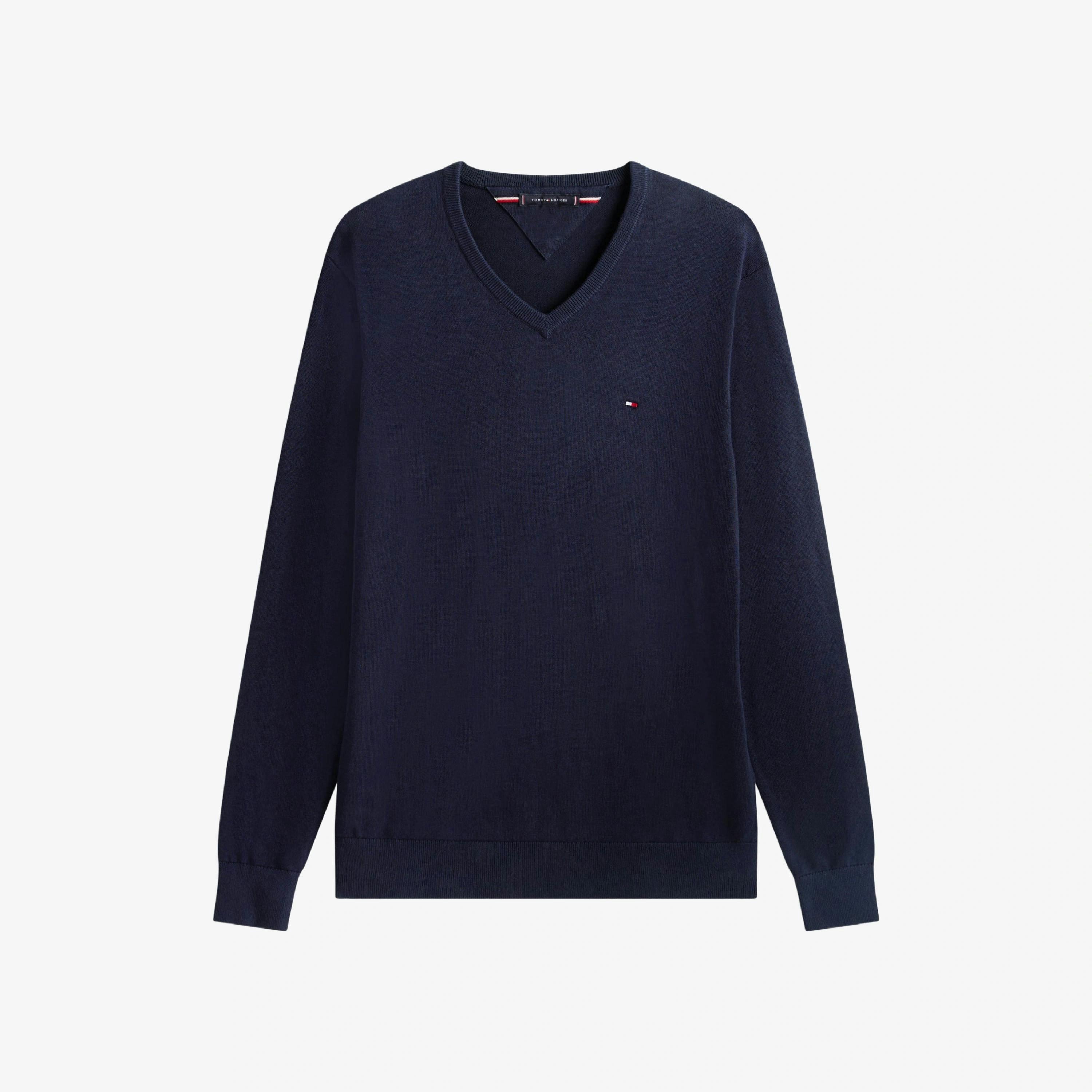 Tommy Hilfiger V-Neck Jumper  in Blue , view 4 of 5