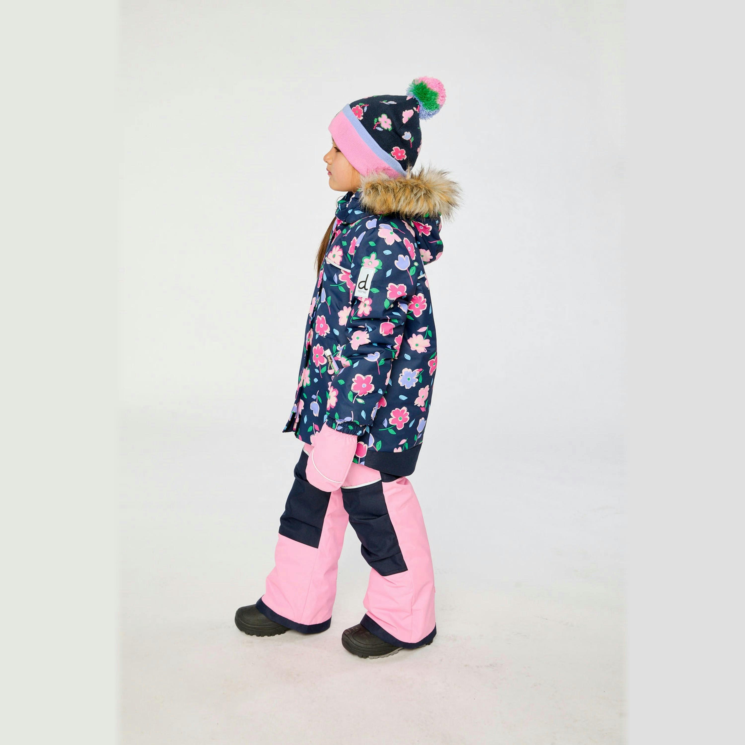 Two Piece Discover Snowsuit Blue Floral Print , view 5 of 6
