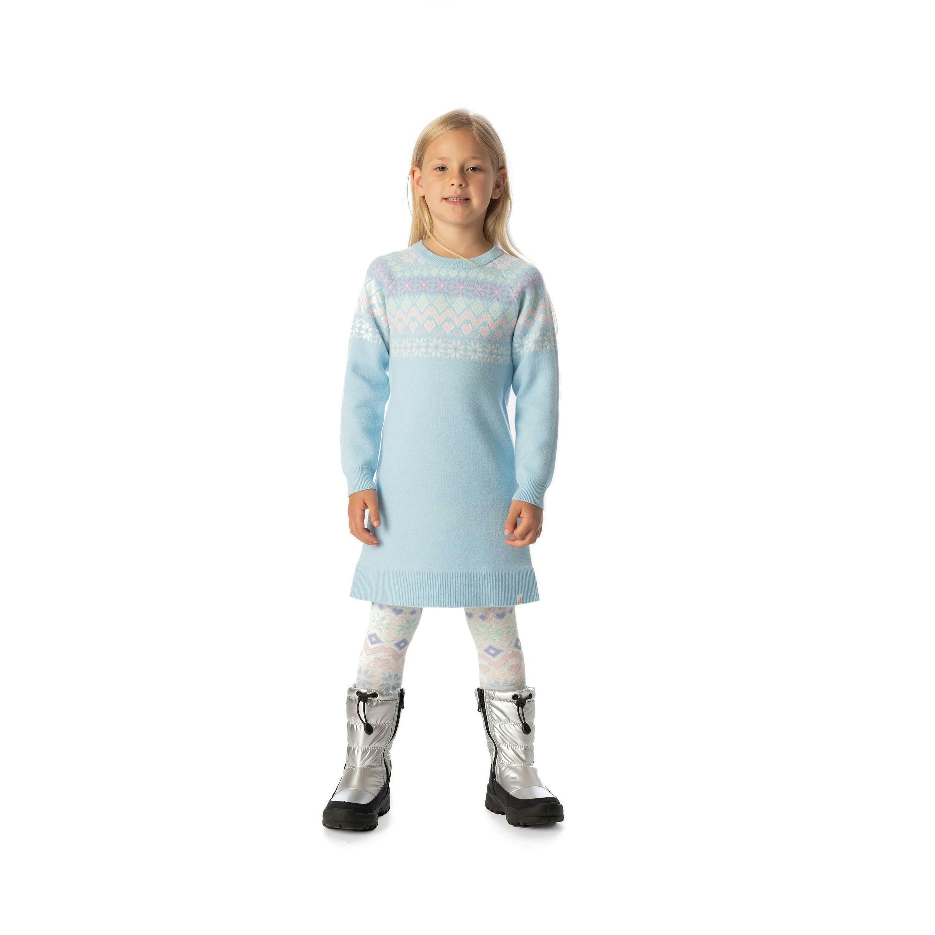 Knit Dress Light Blue , view 2 of 4