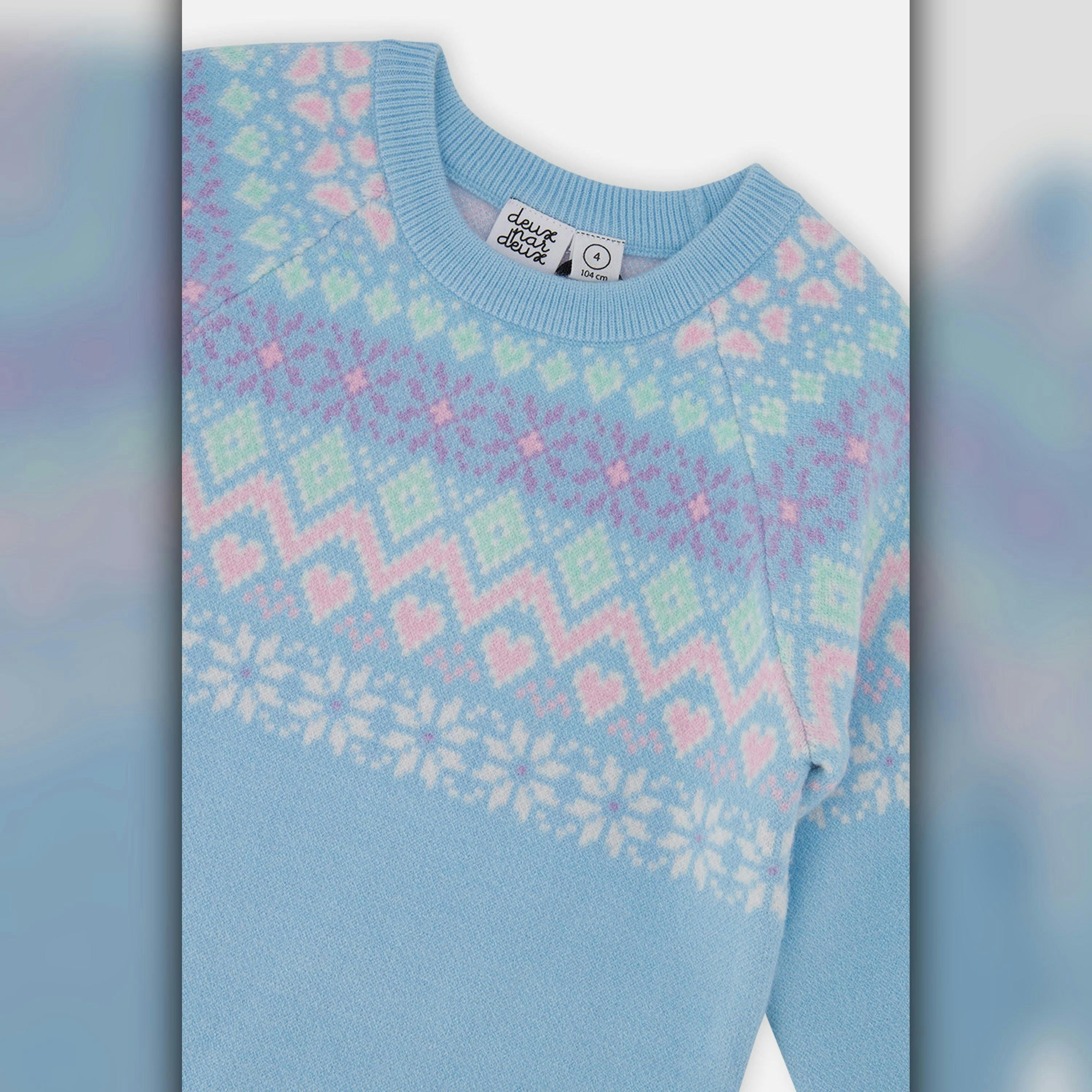 Knit Dress Light Blue , view 4 of 4