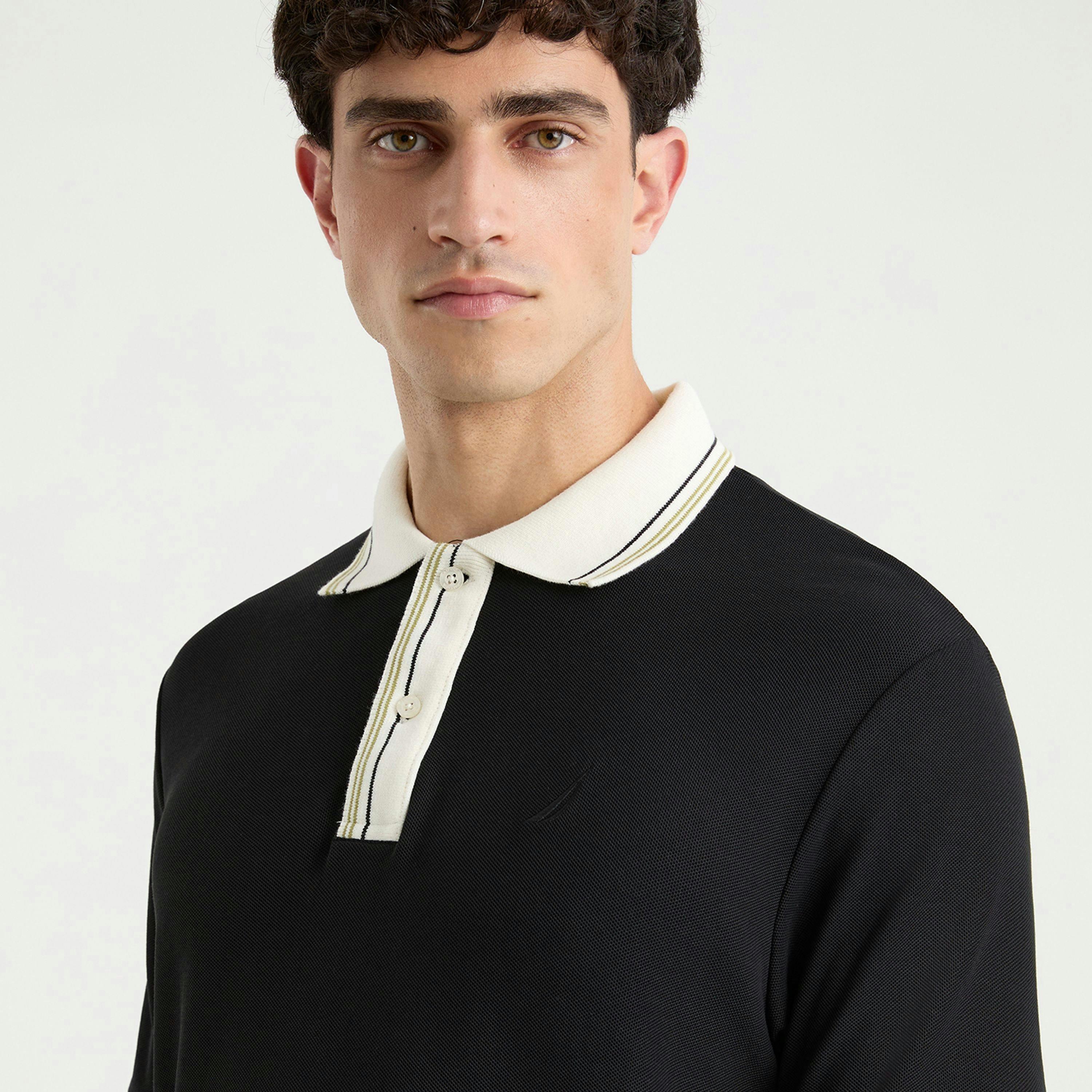 Amado Polo Shirt - Black , view 3 of 4