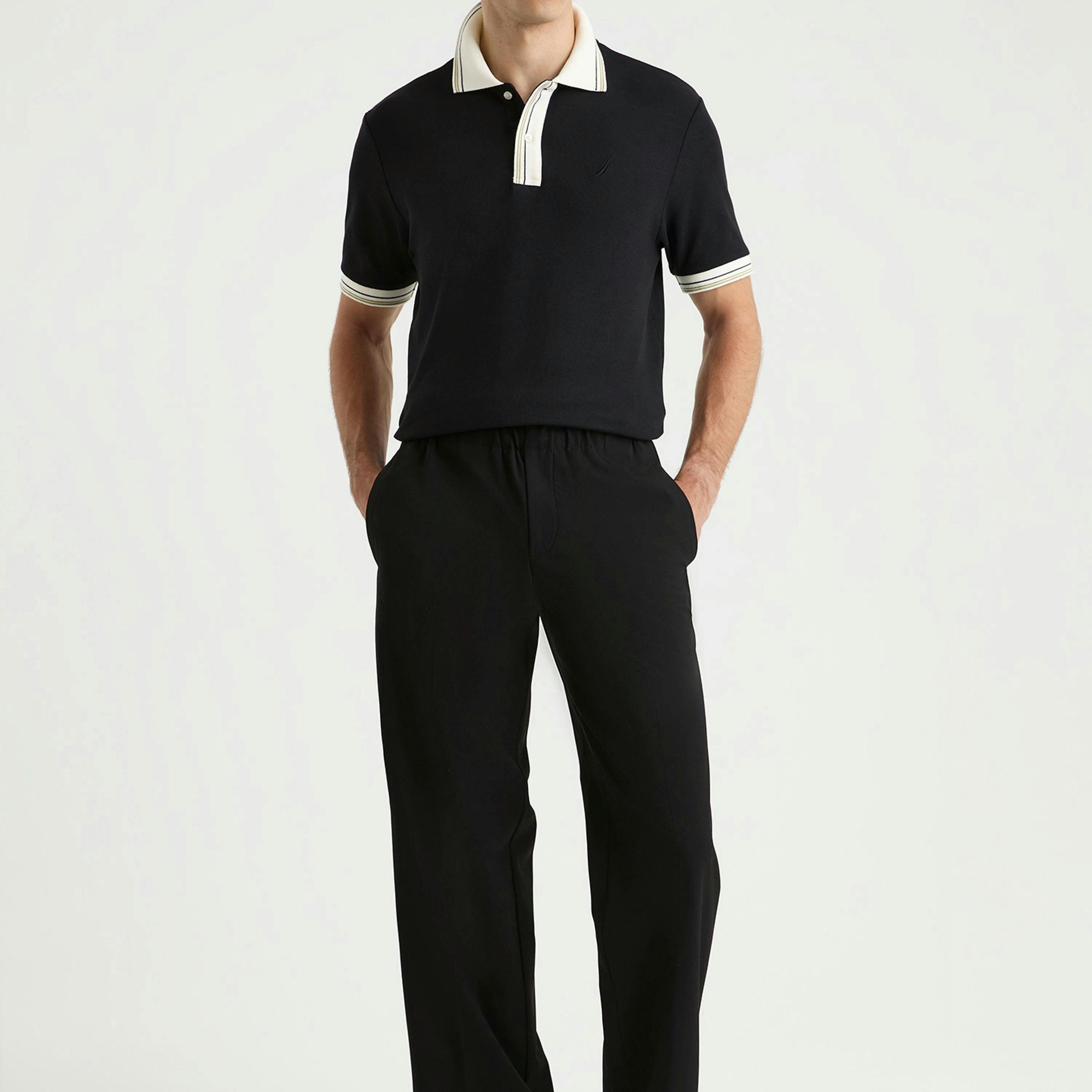 Amado Polo Shirt - Black , view 4 of 4