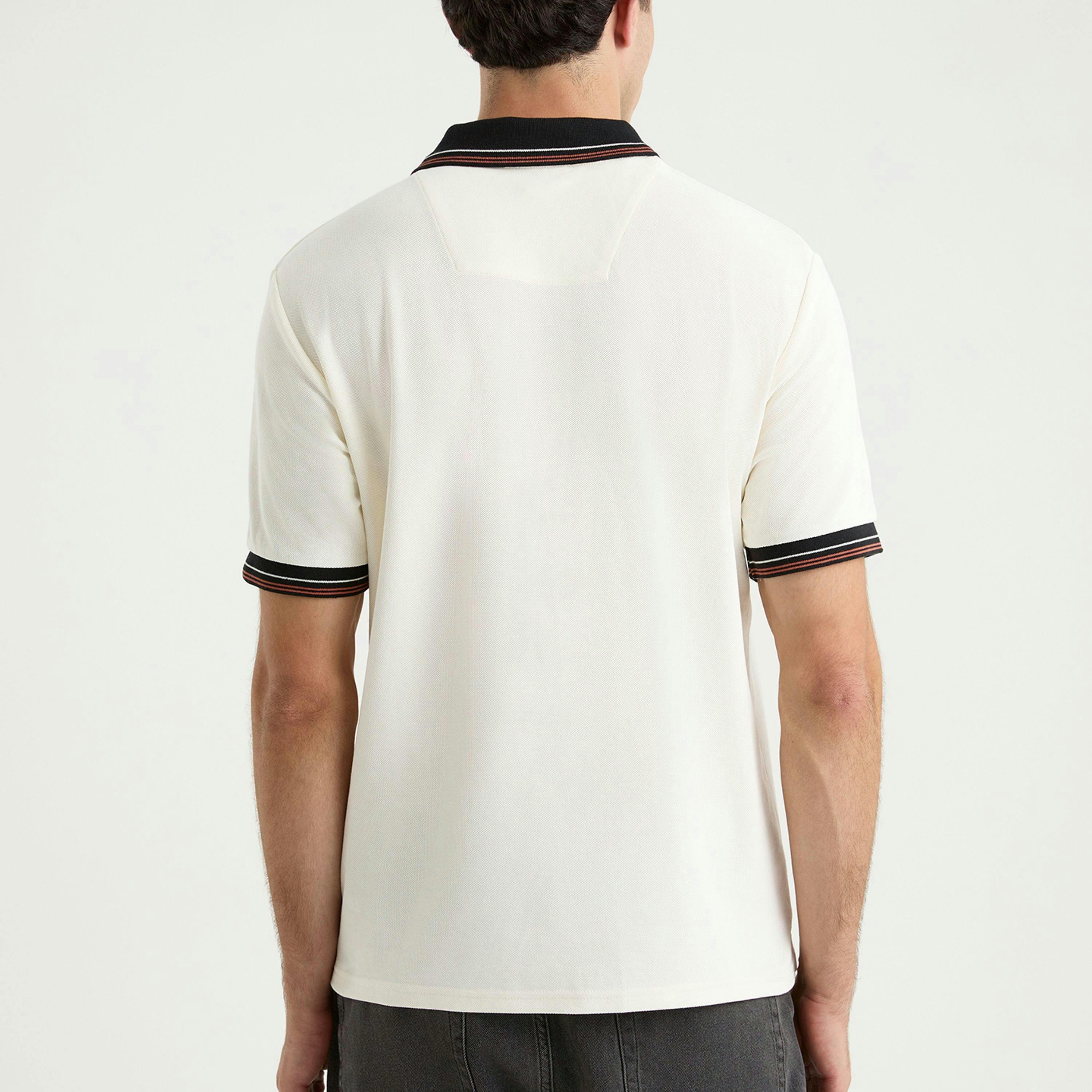 Amado Polo Shirt - Off White , view 2 of 4