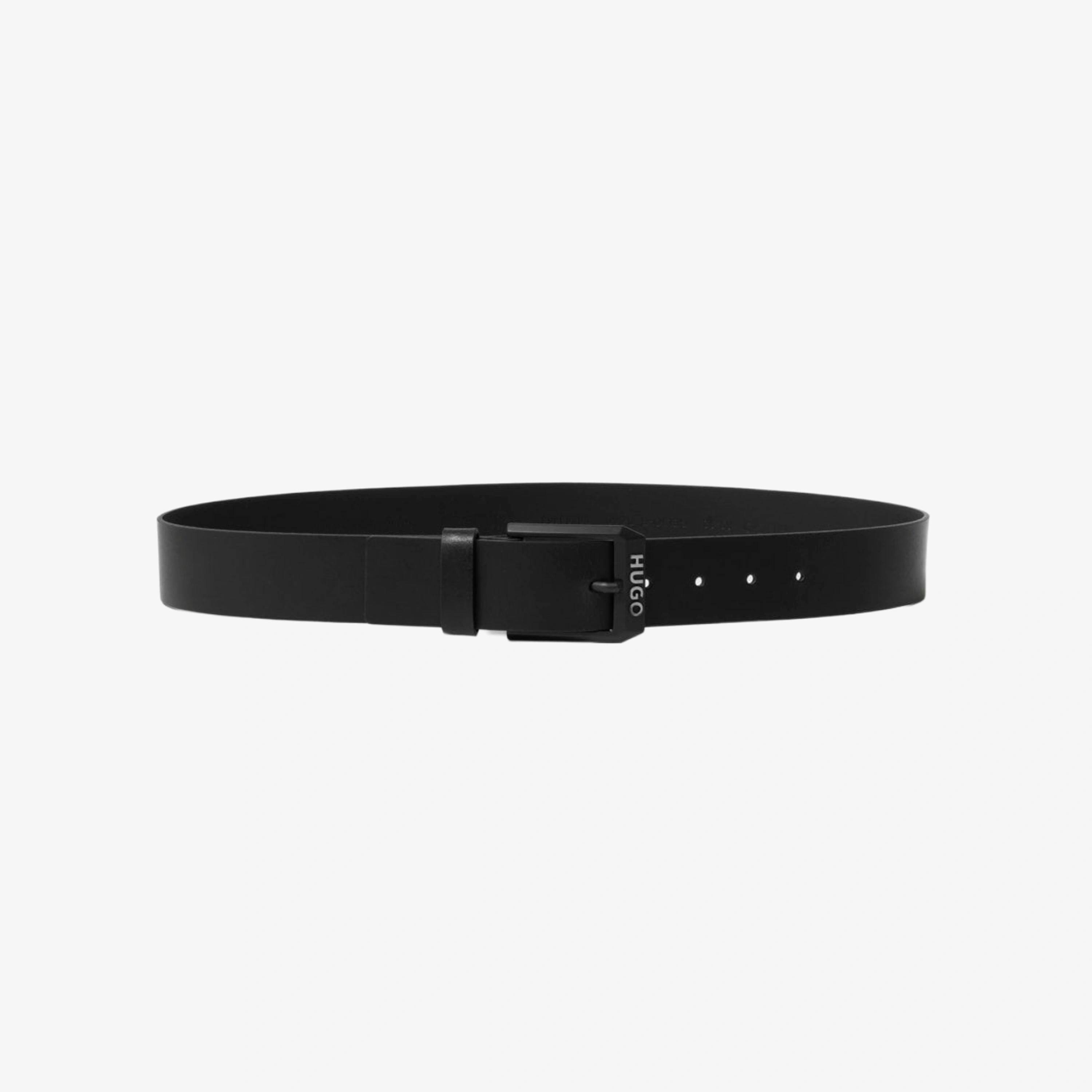 Hugo Boss Logo Trim Belt  in Black , view 1 of 4