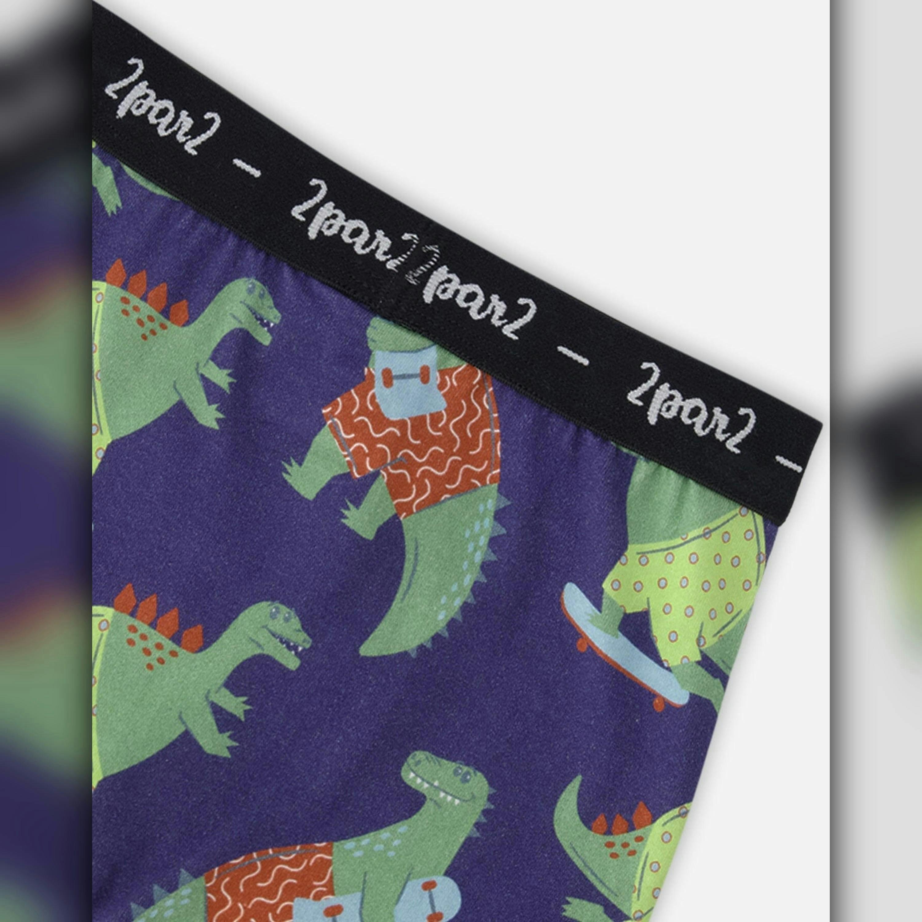Organic Cotton Printed Adventure Boxers Pack Of 3 , view 3 of 4
