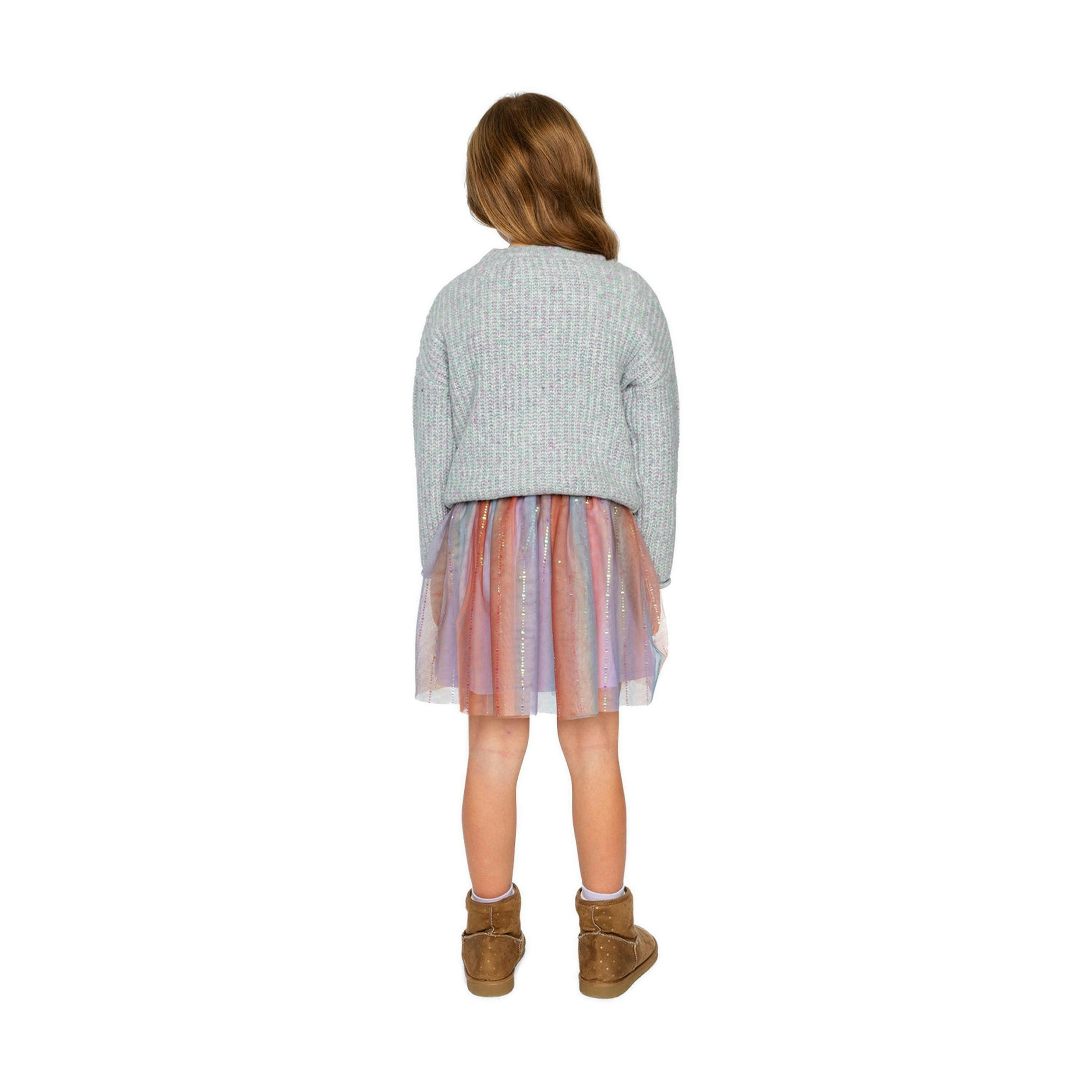 Poodle Sweater Pale Turquoise And Lilac , view 4 of 6