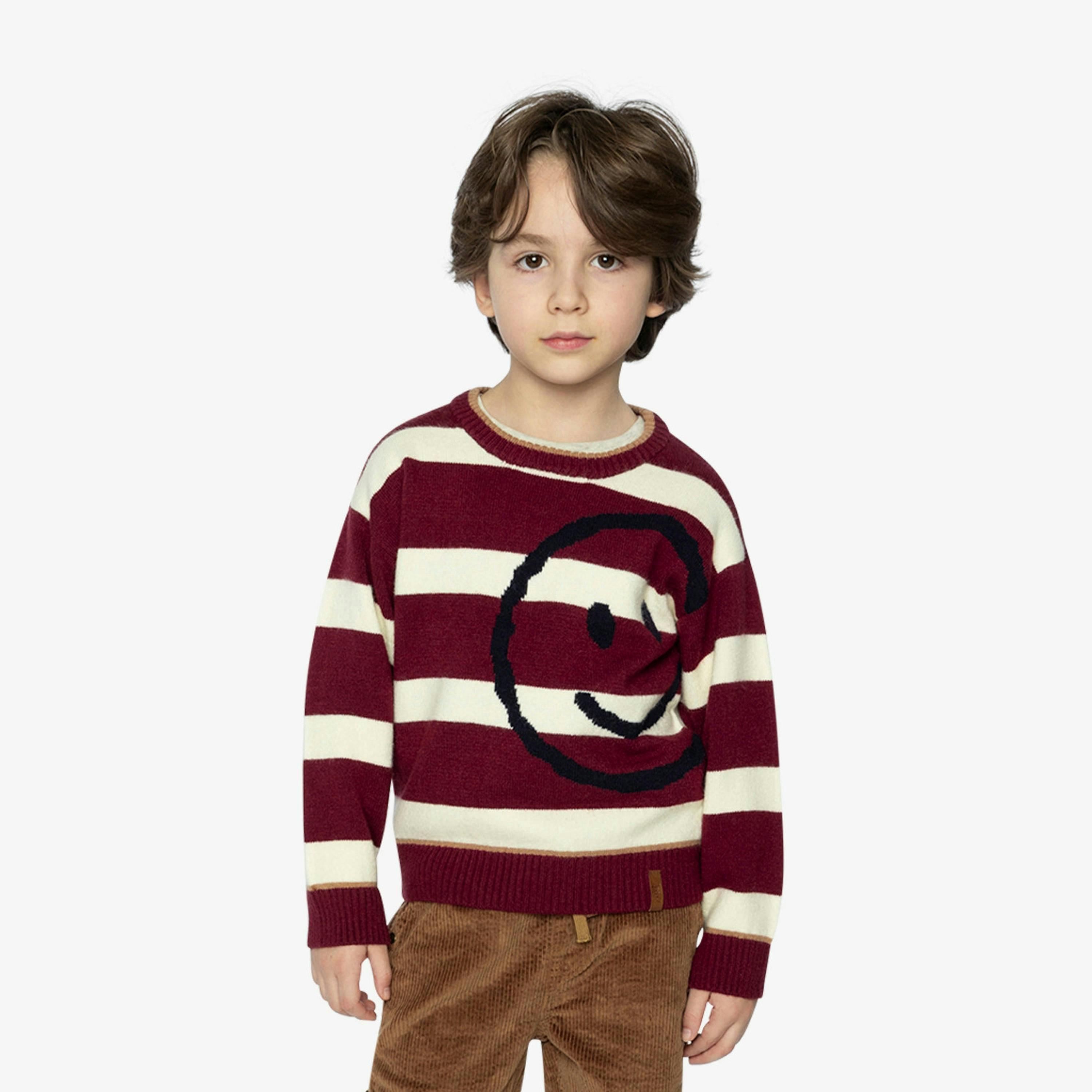 Knit Sweater Red And White Stripes , view 2 of 5