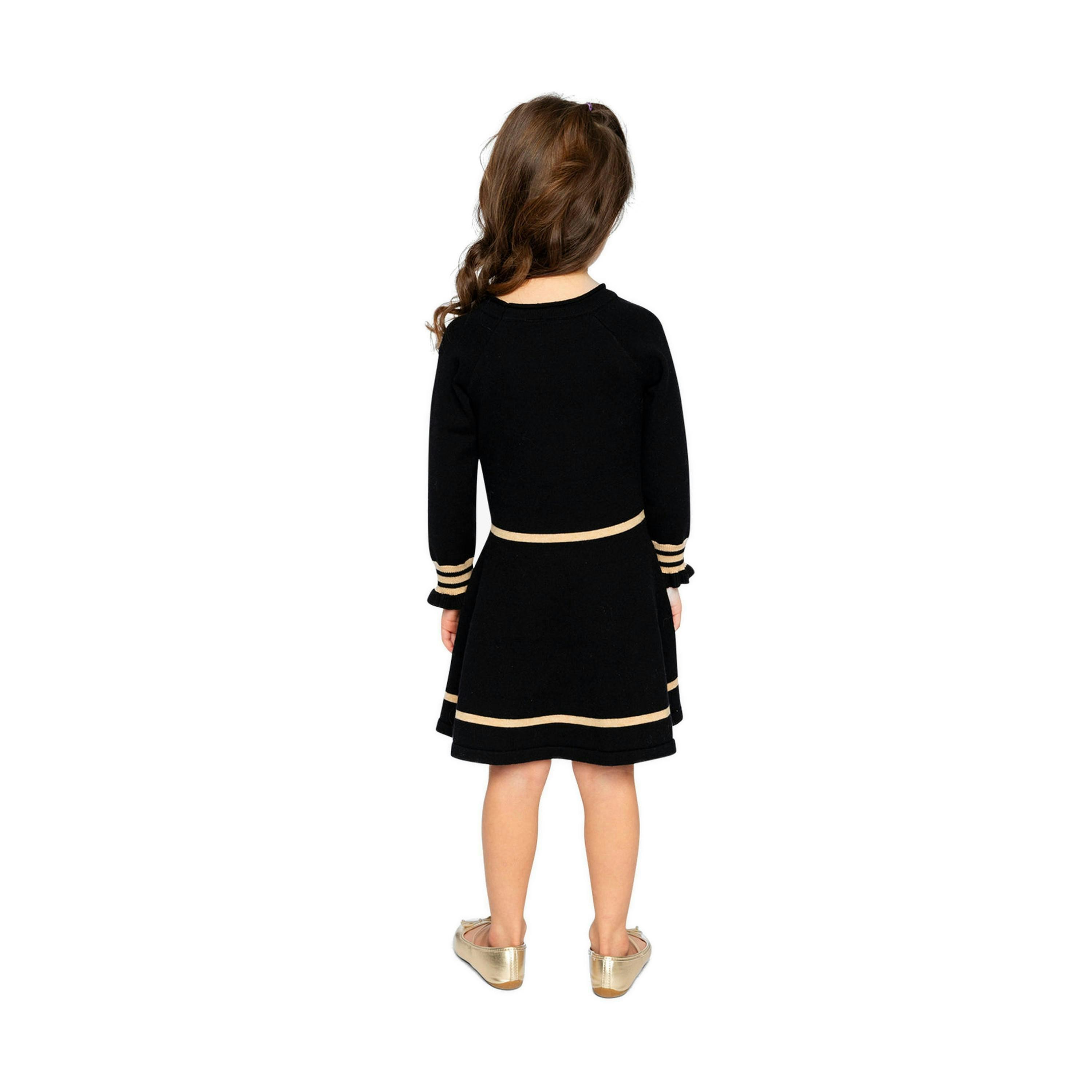 Knit Dress Black And Beige , view 4 of 4