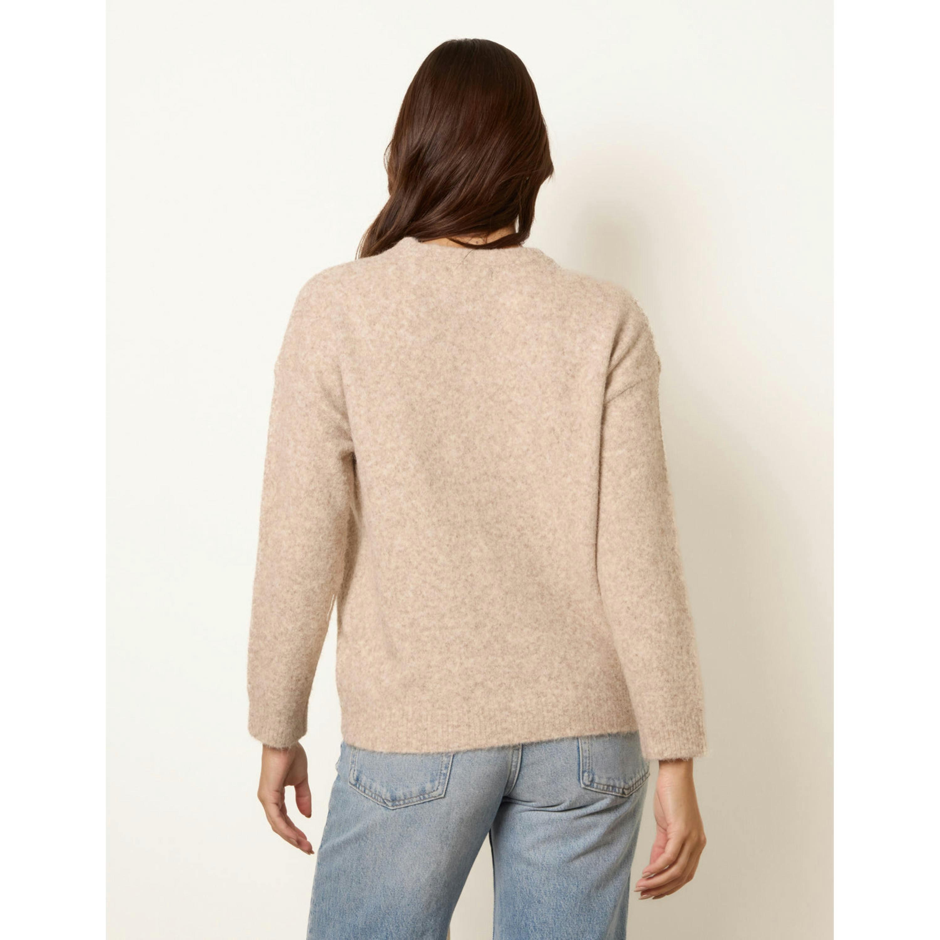 Blue Vanilla Dog Knit Jumper  in Beige , view 2 of 4