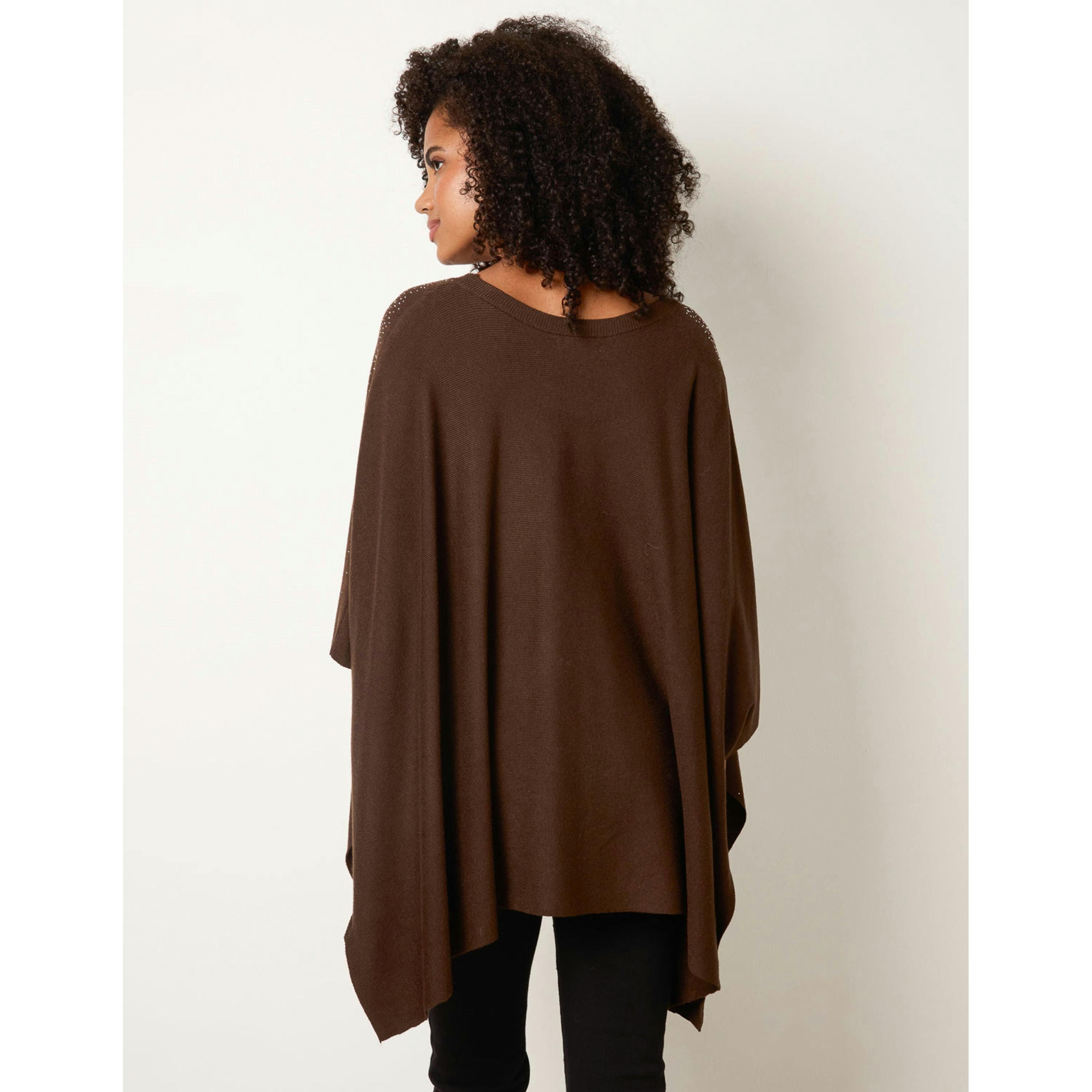 Blue Vanilla Stud Embellished Knit Top  in Brown , view 4 of 4