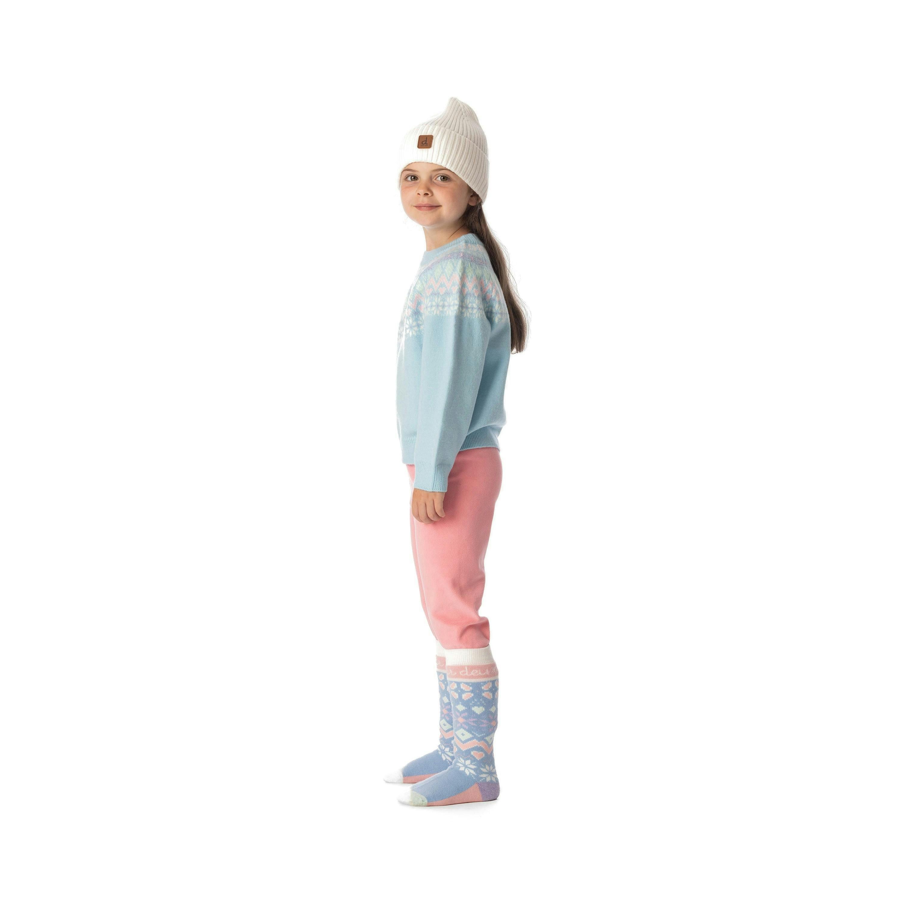 Knit Sweater with Nordic Jacquard Light Blue , view 3 of 5