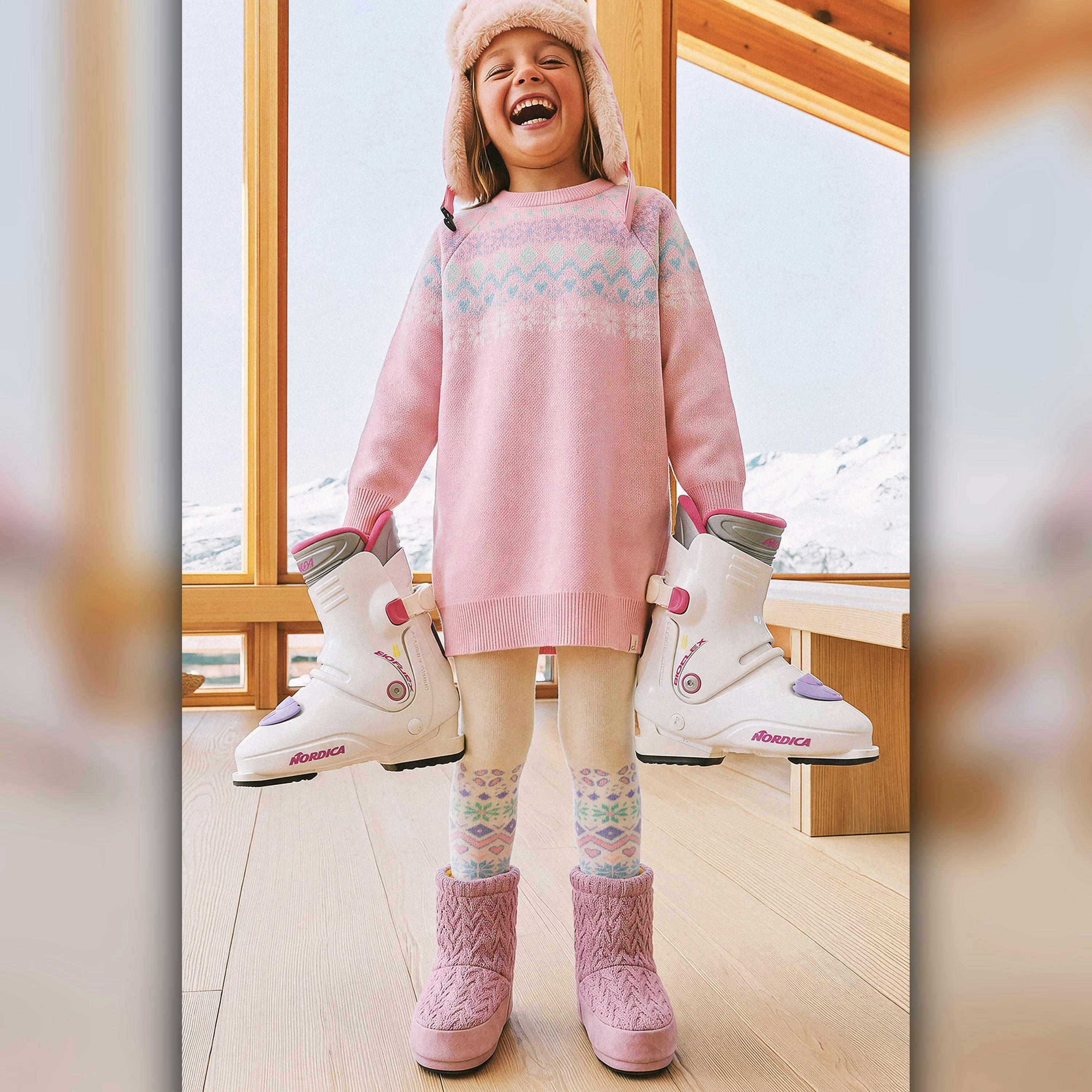 Knit Dress Light Pink , view 5 of 5