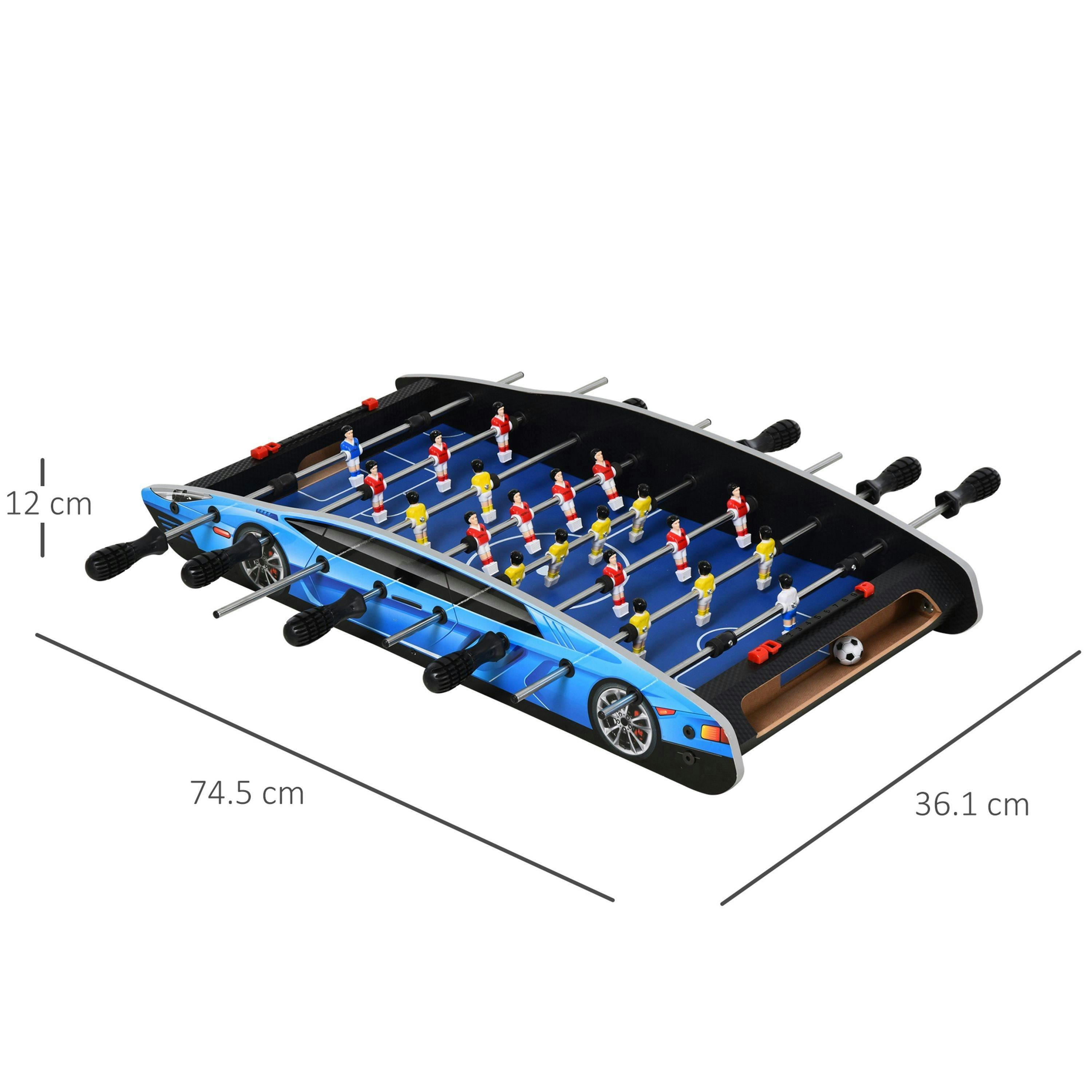 HOMCOM 2ft Foosball Table Arcades Competition Sized for Teen, Adult, Indoor , view 3 of 5