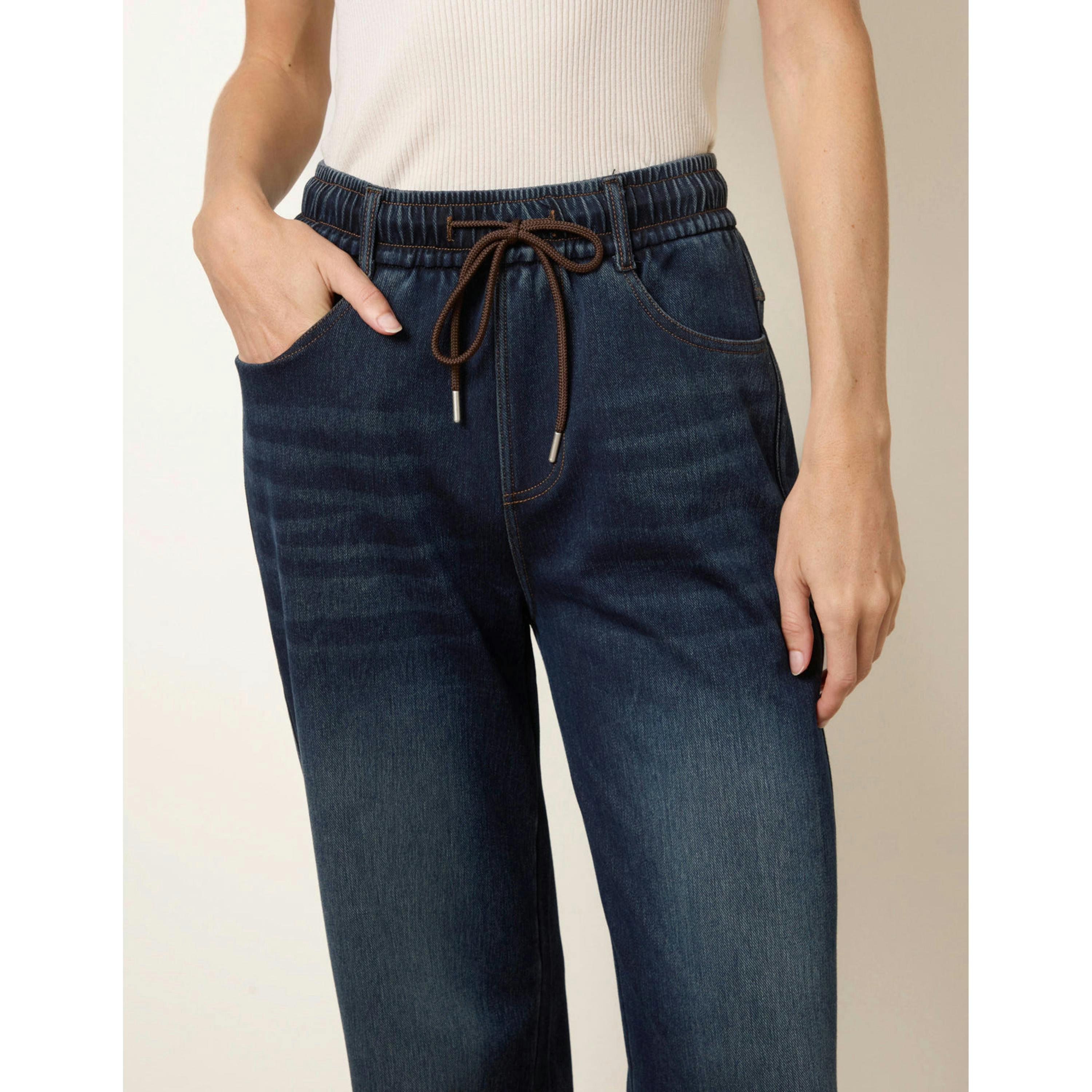 Blue Vanilla Elastic Waist Jeans  in Navy , view 4 of 4