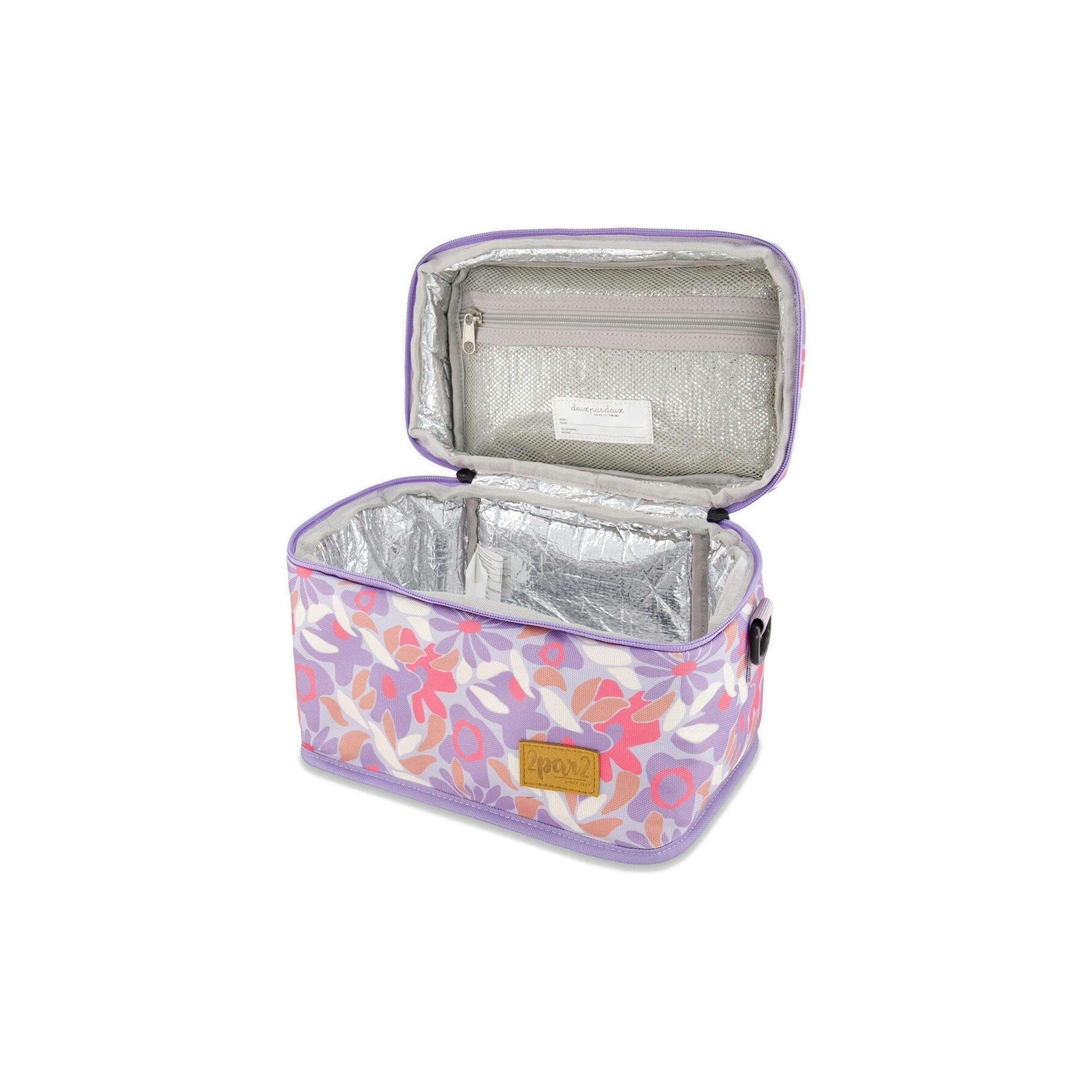 Lunch Box Lilac Retro Flower Print , view 3 of 5