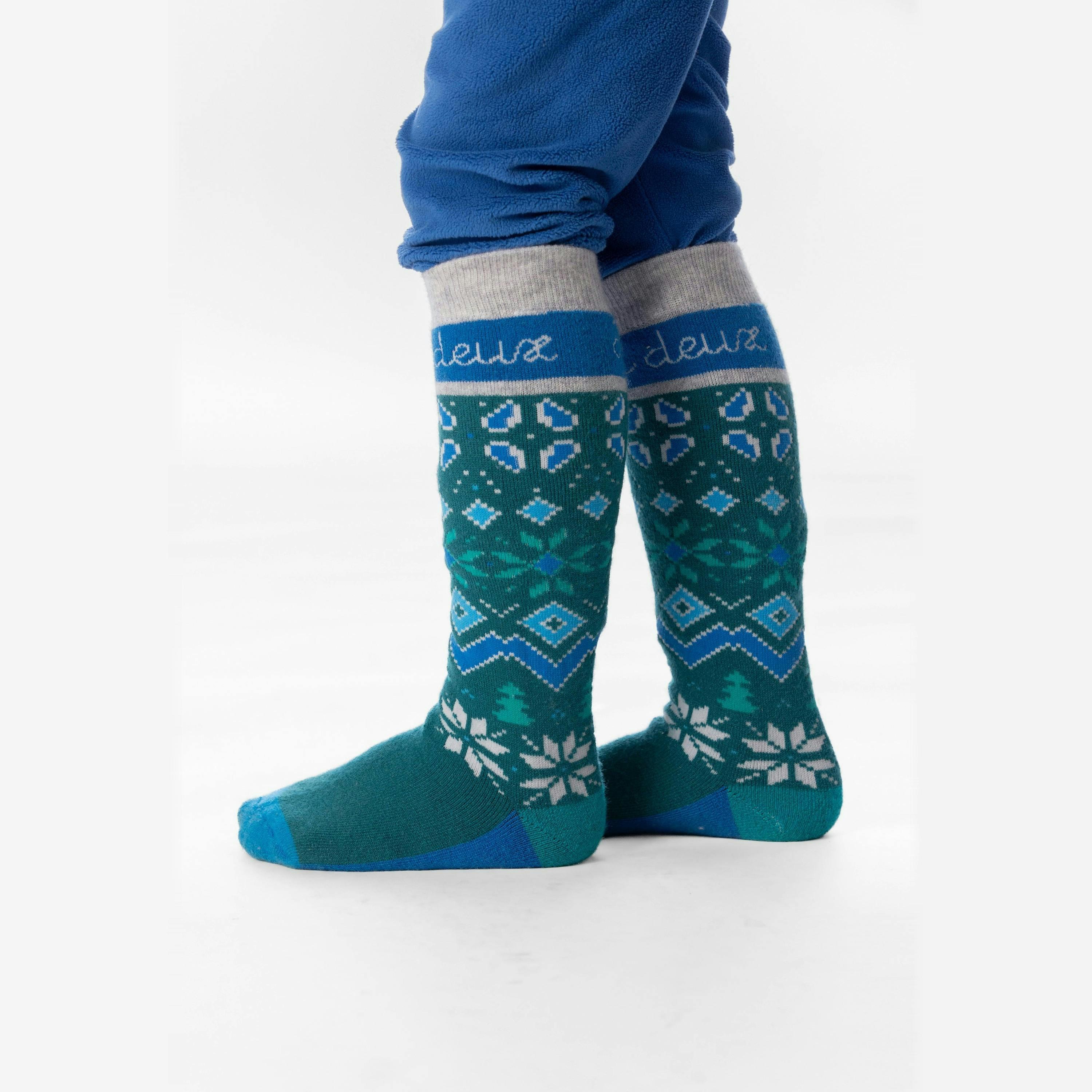 Ski Socks Dark Turquoise , view 2 of 4