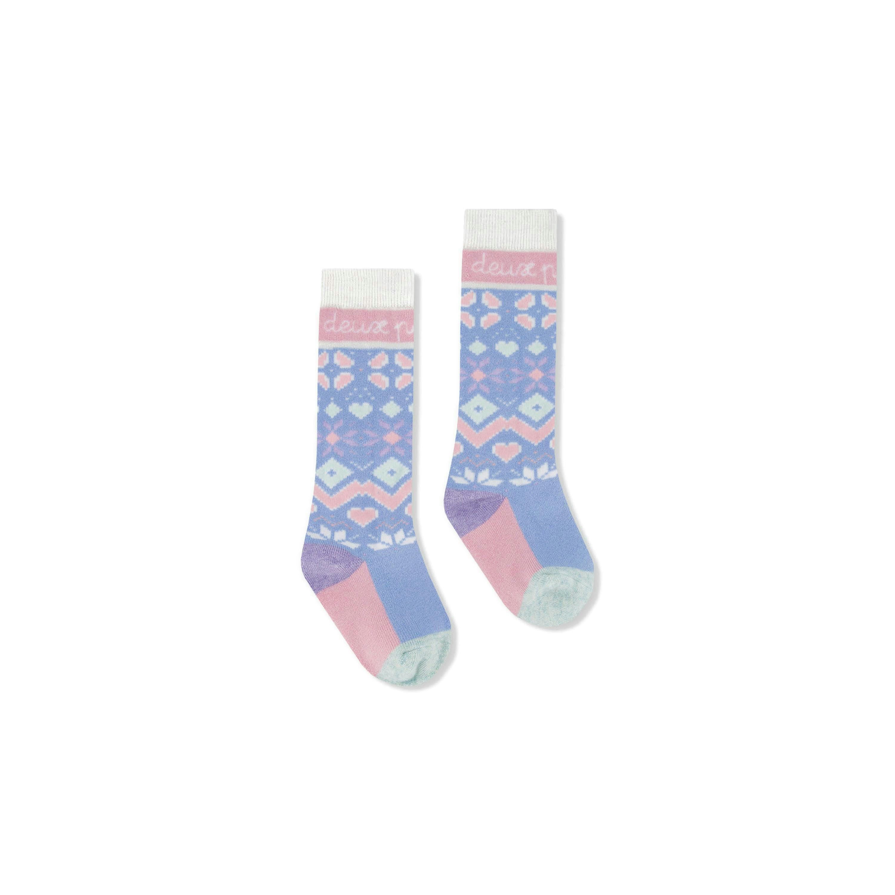 Ski Socks Light Blue , view 3 of 4
