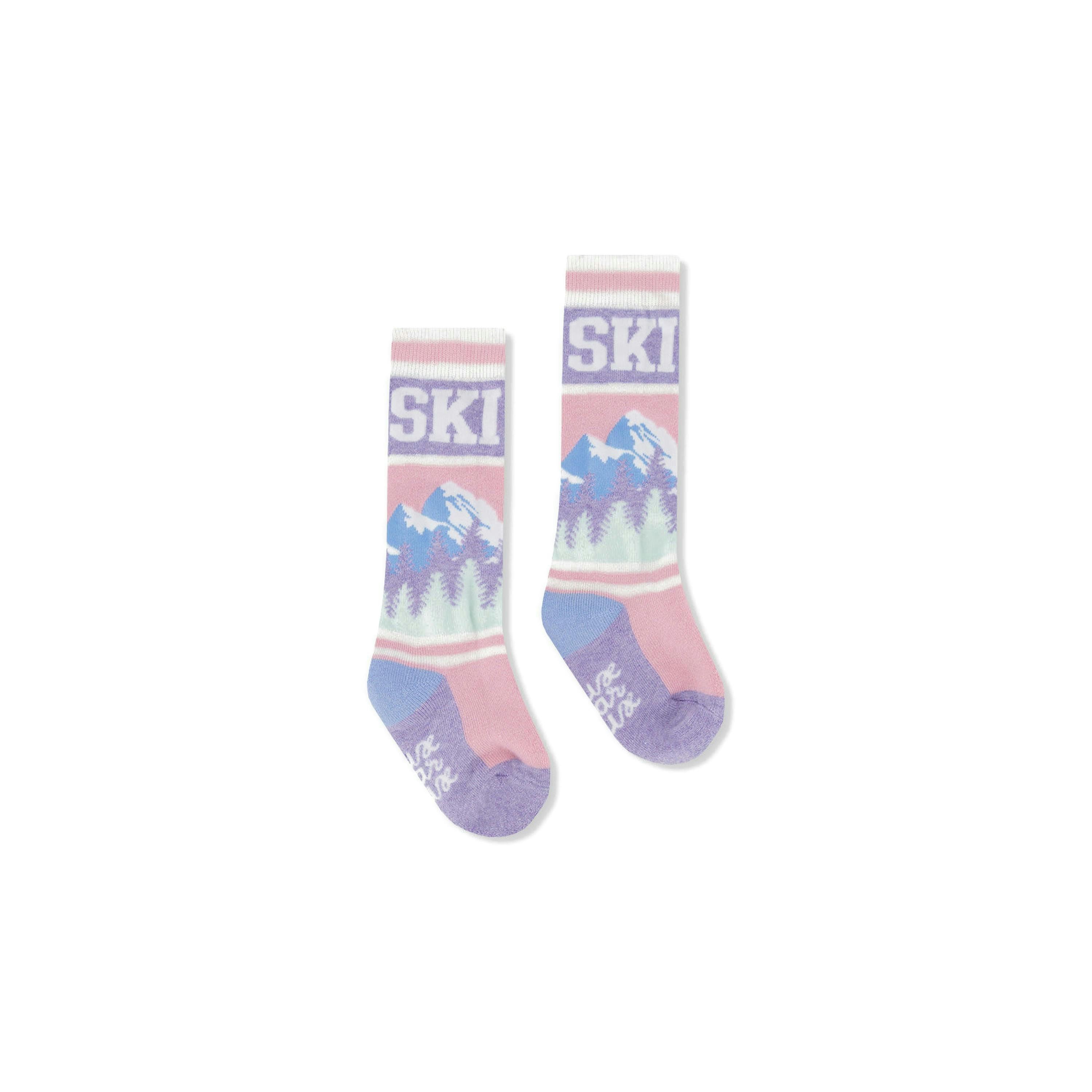Baby Ski Socks Light Pink , view 2 of 3