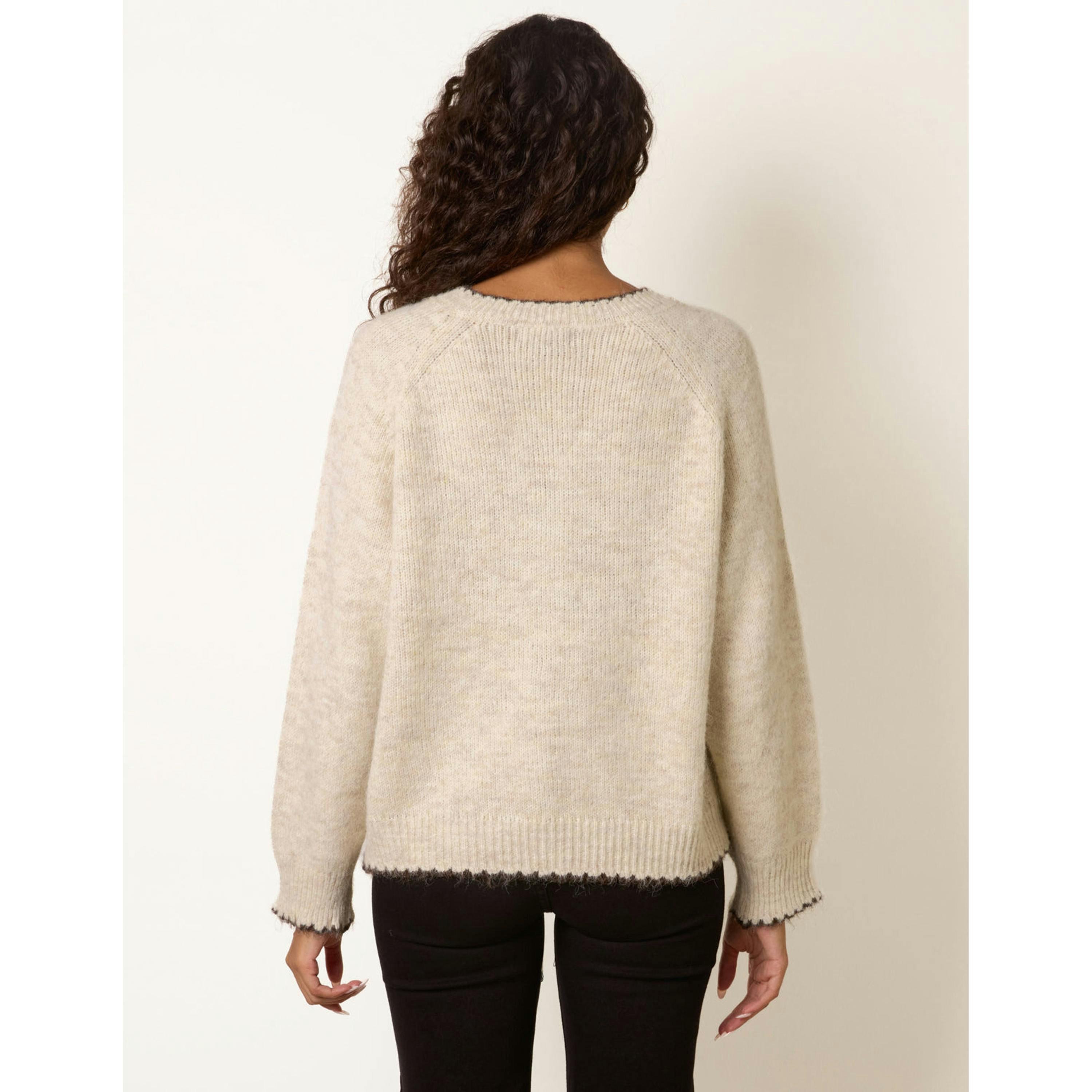 Blue Vanilla Multicoloured Button Cardigan  in Beige , view 2 of 4