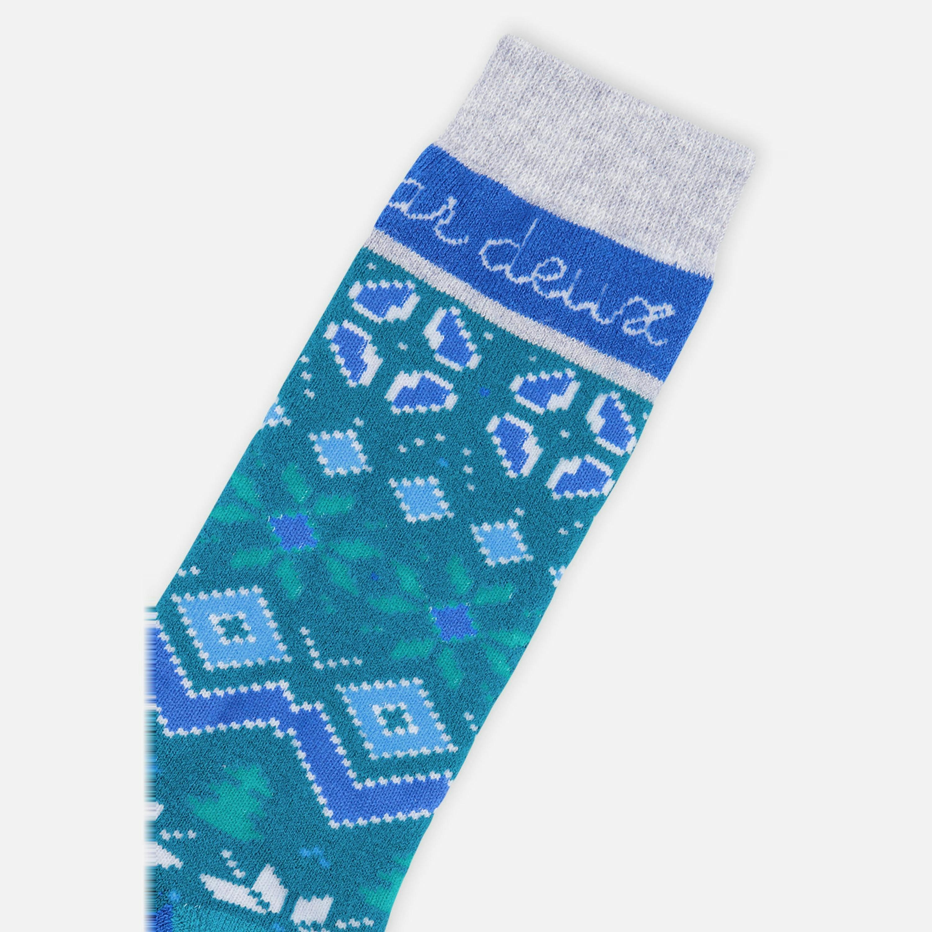 Baby Ski Socks Dark Turquoise , view 3 of 3
