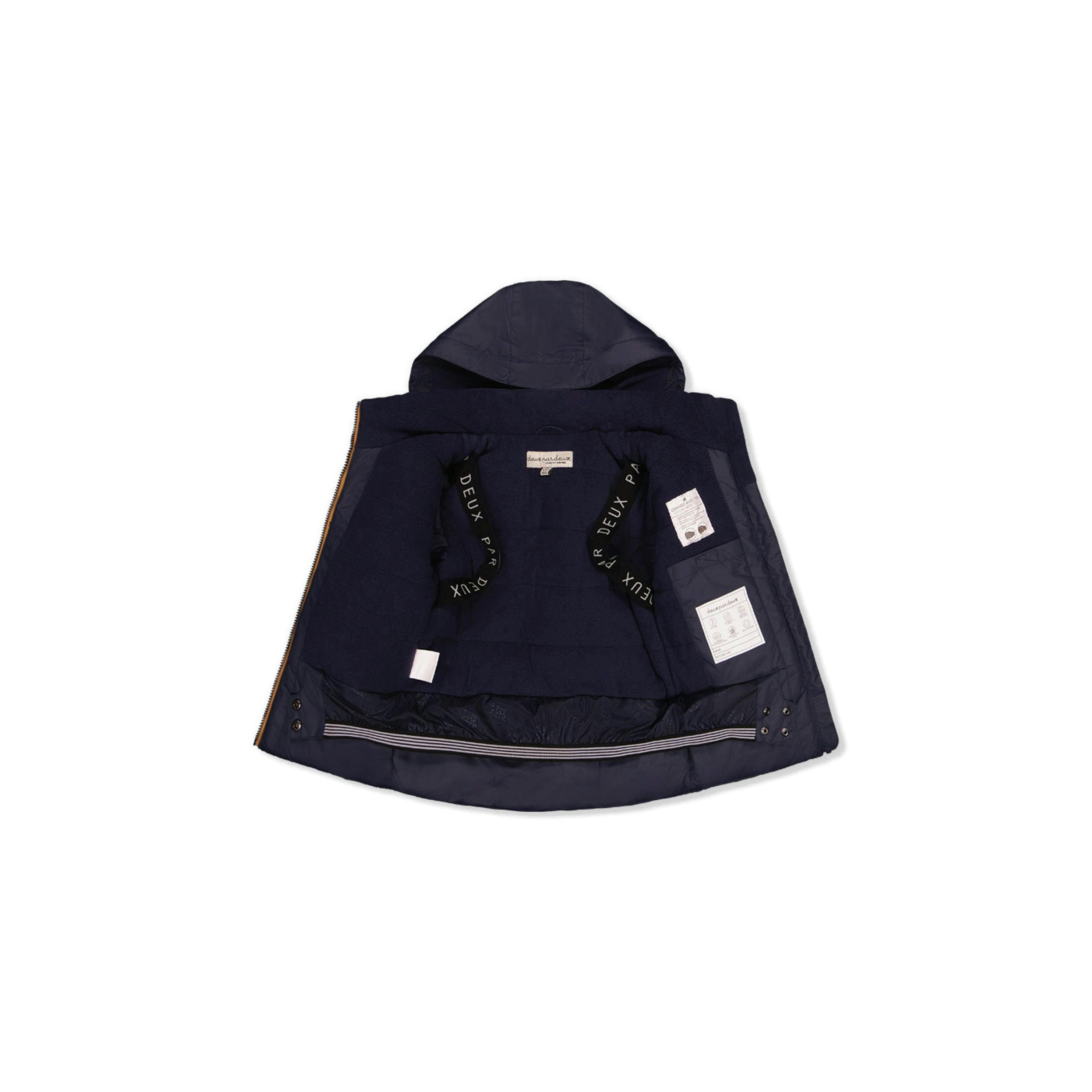 Two Piece Play Snowsuit Navy Blue With Brown Pants , view 6 of 6