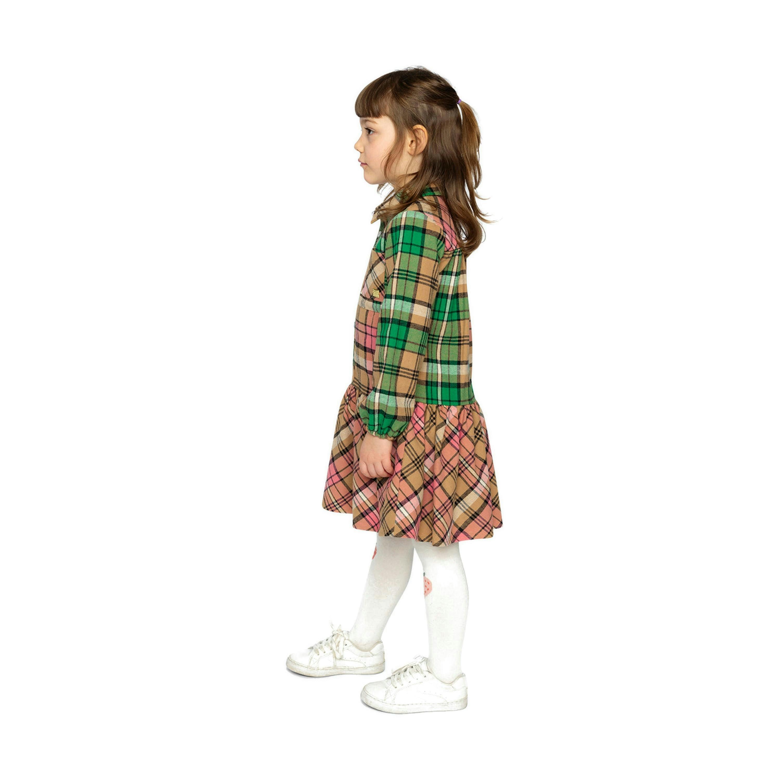 Shirt Plaid Dress Pink And Green , view 3 of 5