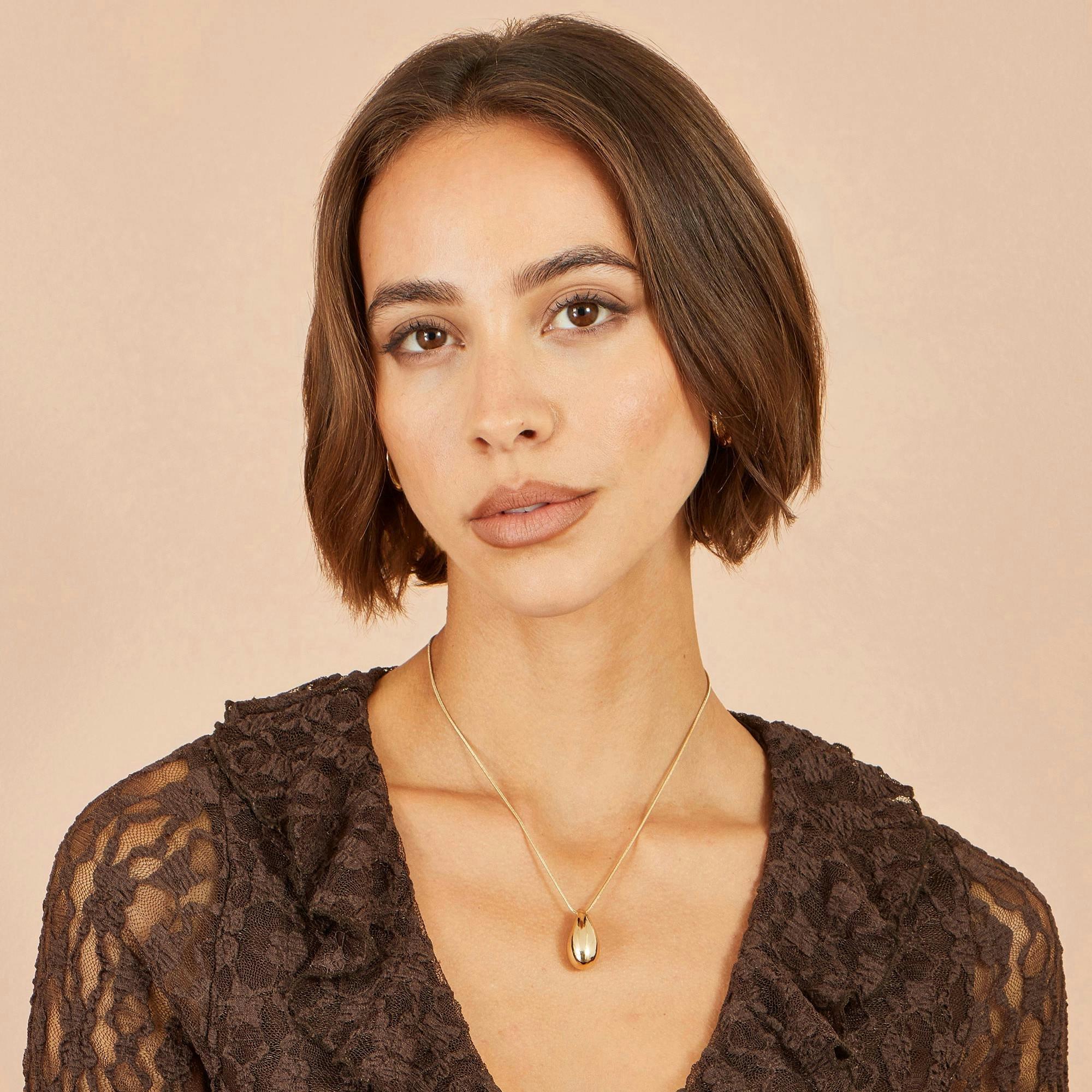 Yumi Brown Ruffle Lace Top , view 5 of 5