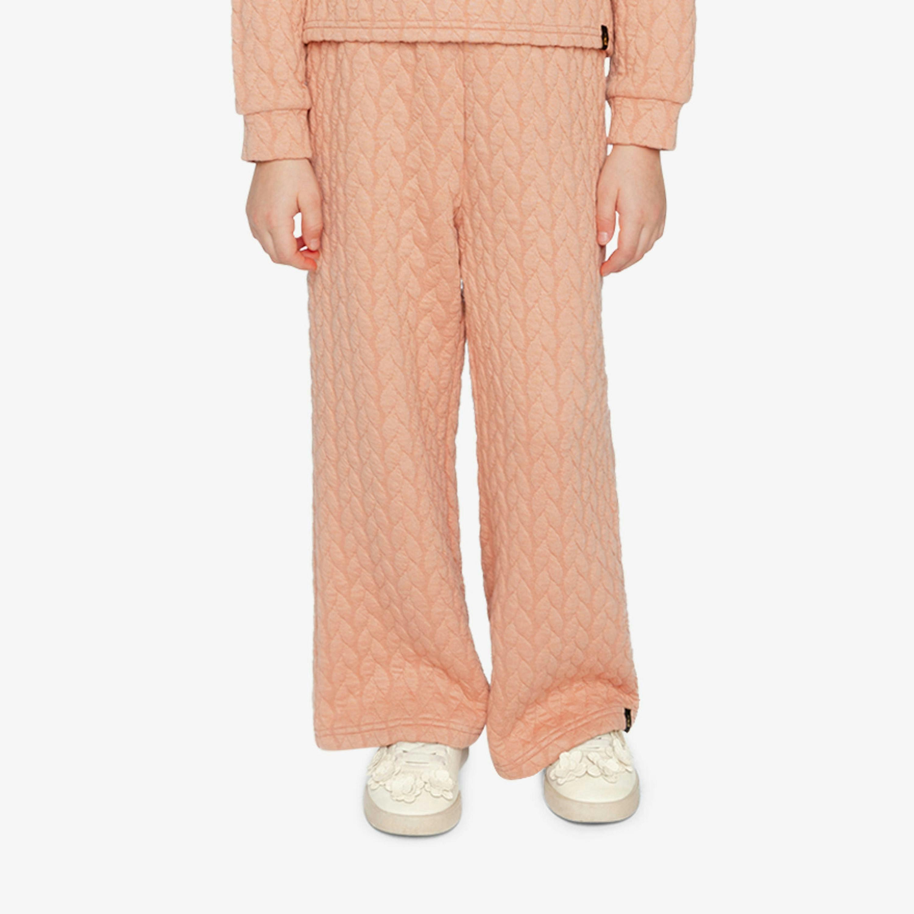 Wide Leg Jacquard Pants Pink , view 2 of 6