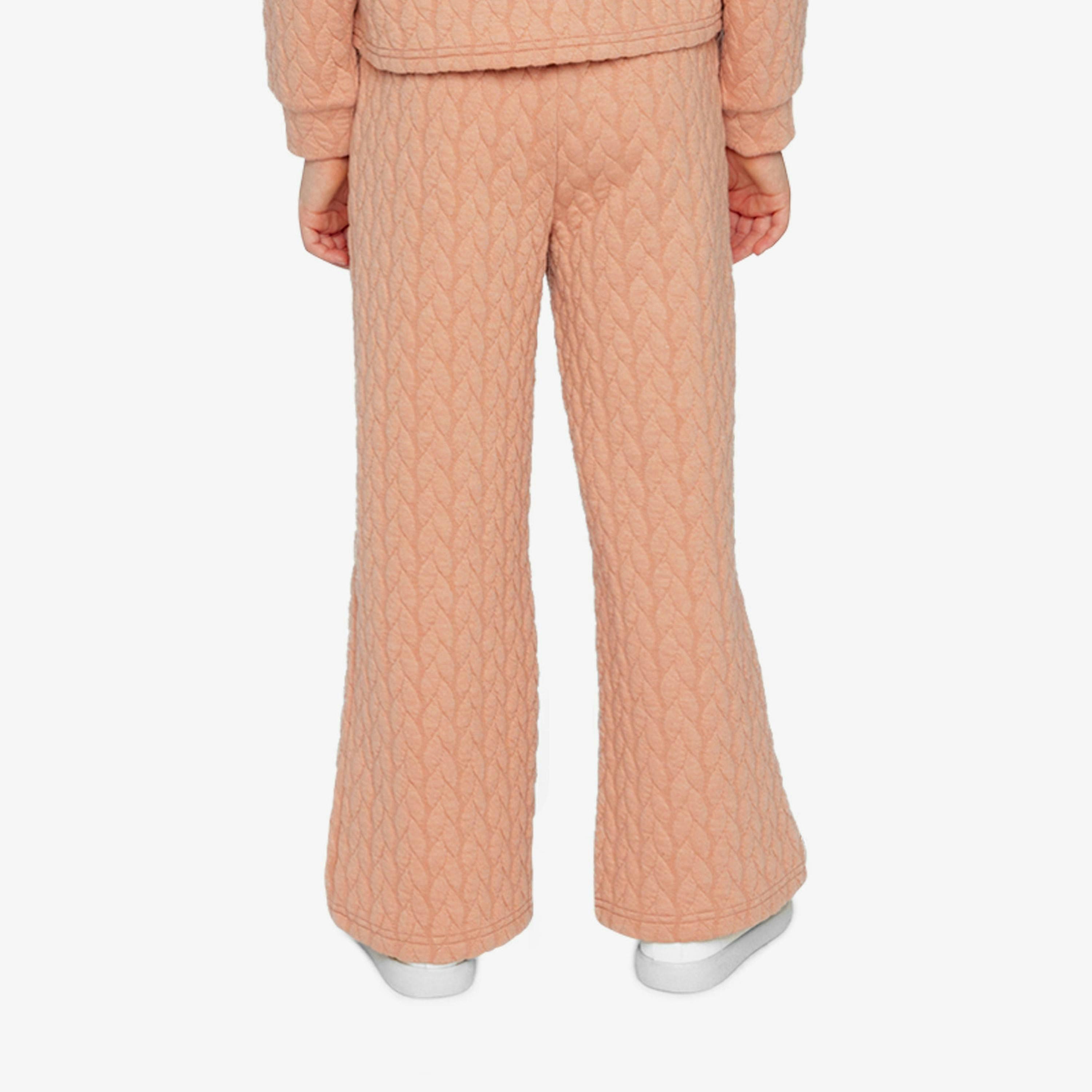 Wide Leg Jacquard Pants Pink , view 4 of 6