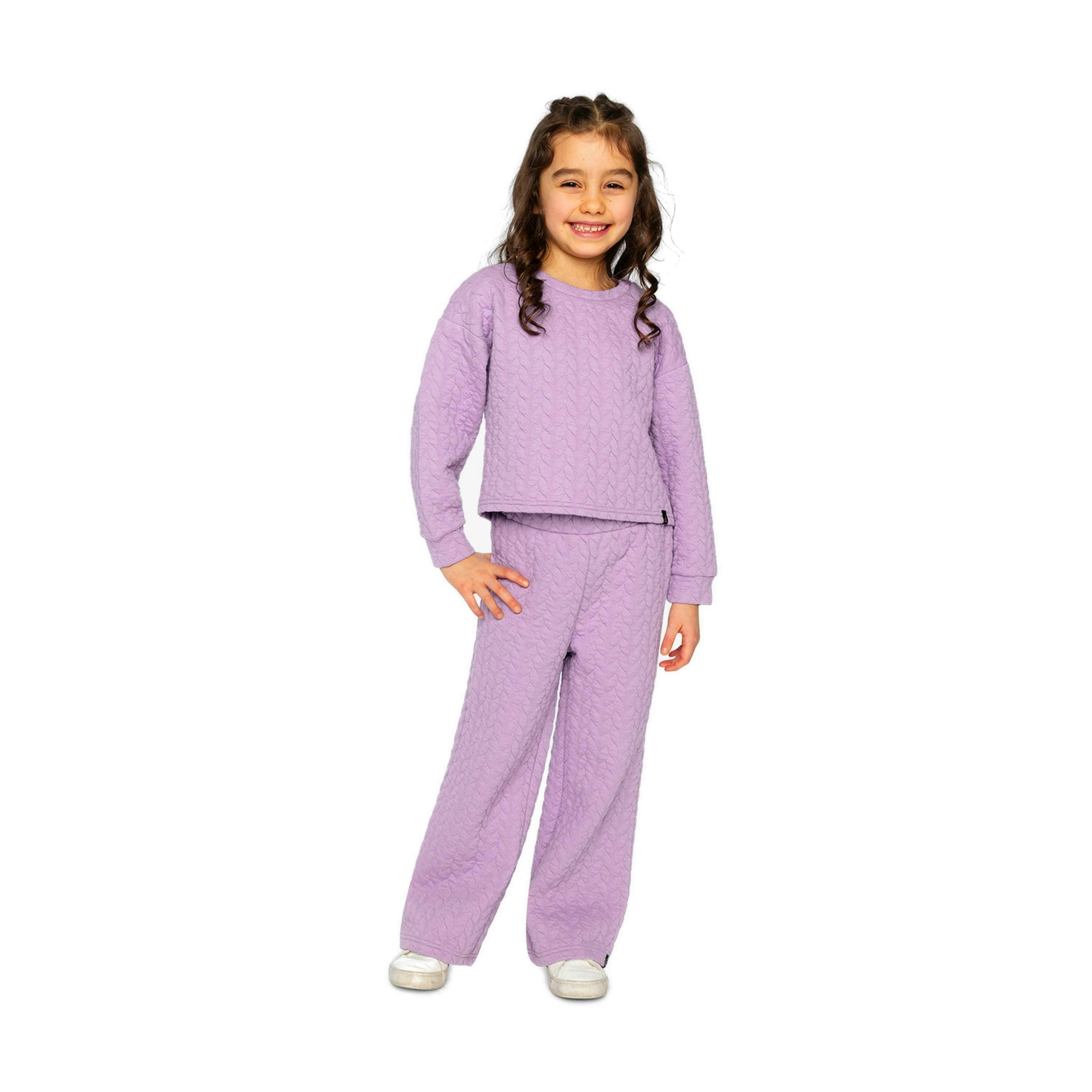 Jacquard Sweatshirt Purple , view 5 of 6
