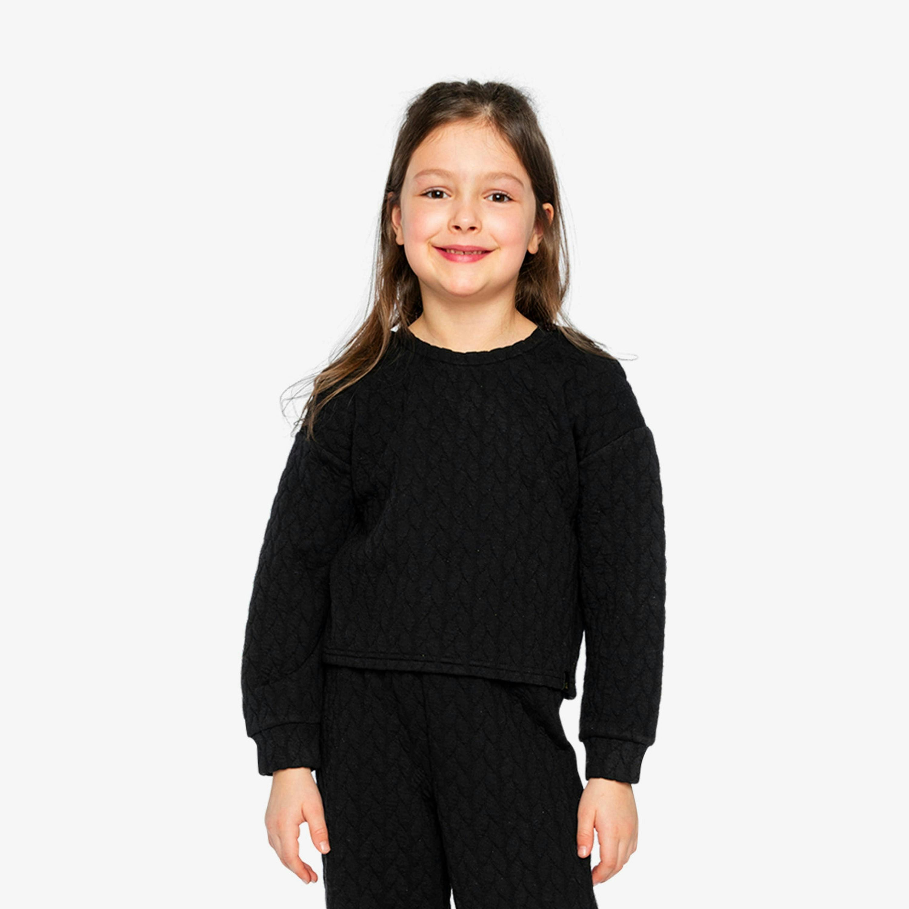 Jacquard Sweatshirt Black , view 2 of 6
