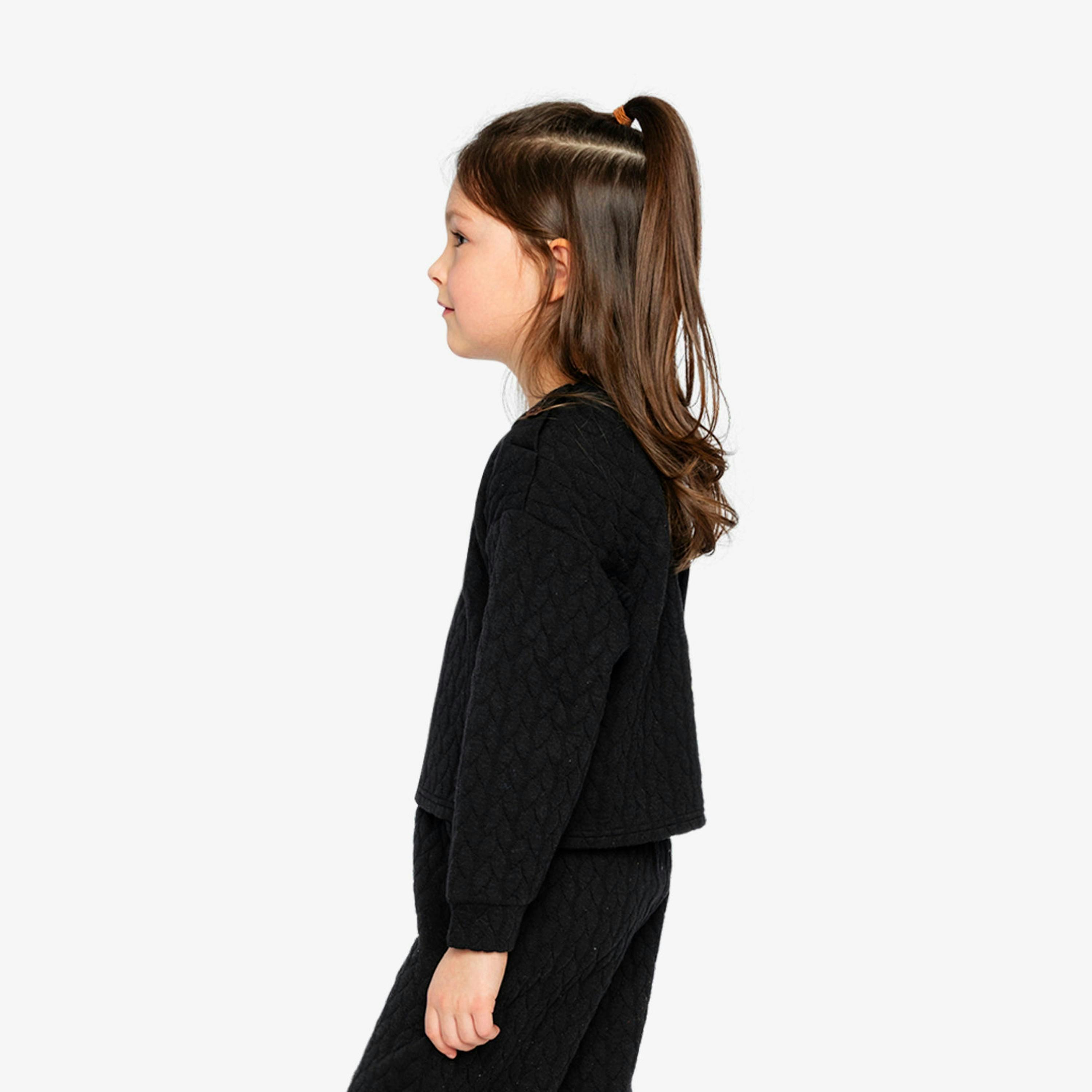 Jacquard Sweatshirt Black , view 3 of 6