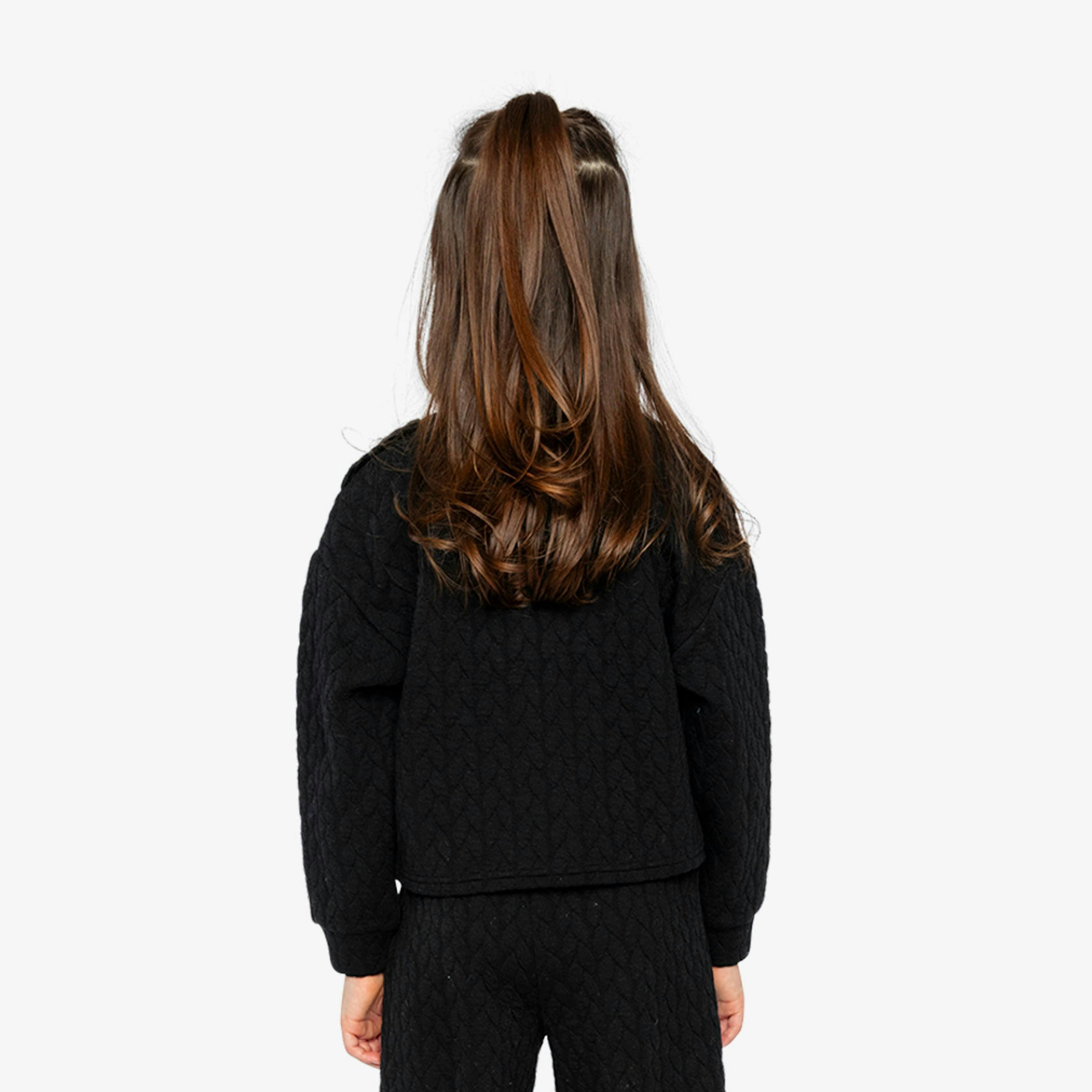 Jacquard Sweatshirt Black , view 4 of 6
