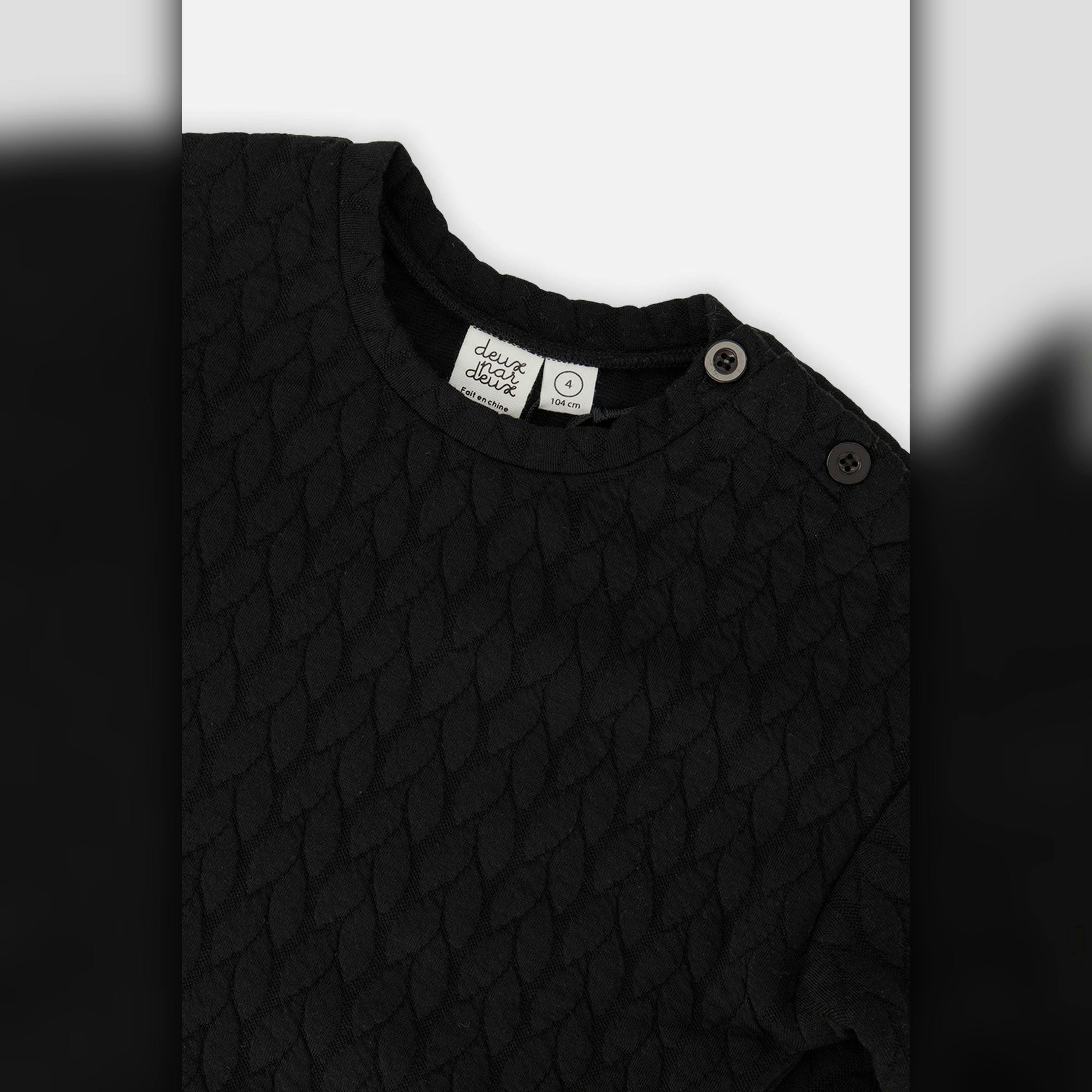 Jacquard Sweatshirt Black , view 6 of 6