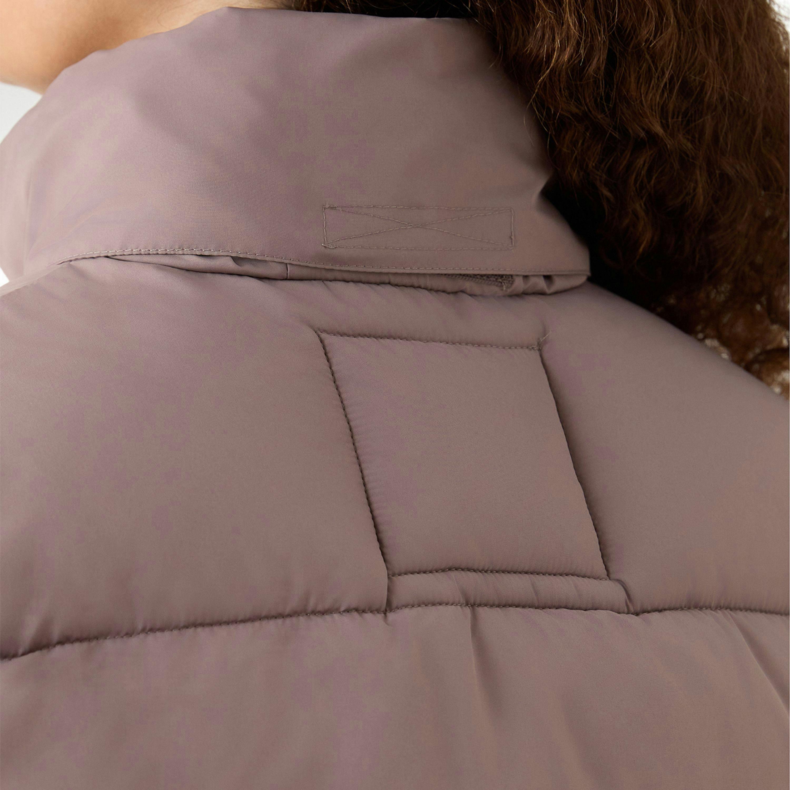 Rayna Hooded Puffer Jacket - Light Cocoa , view 4 of 5