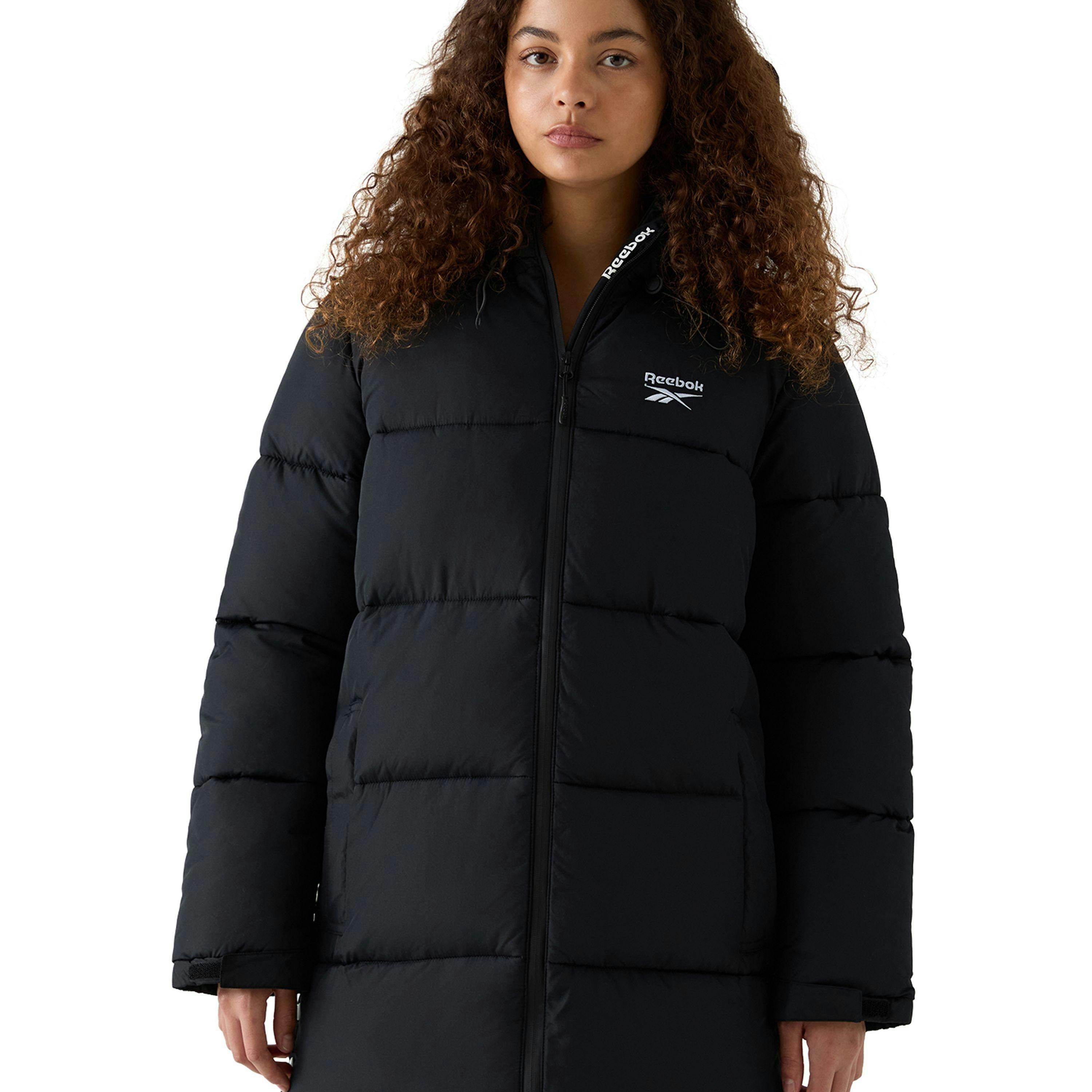 Rayna Long Line Puffer Jacket - Black , view 1 of 5