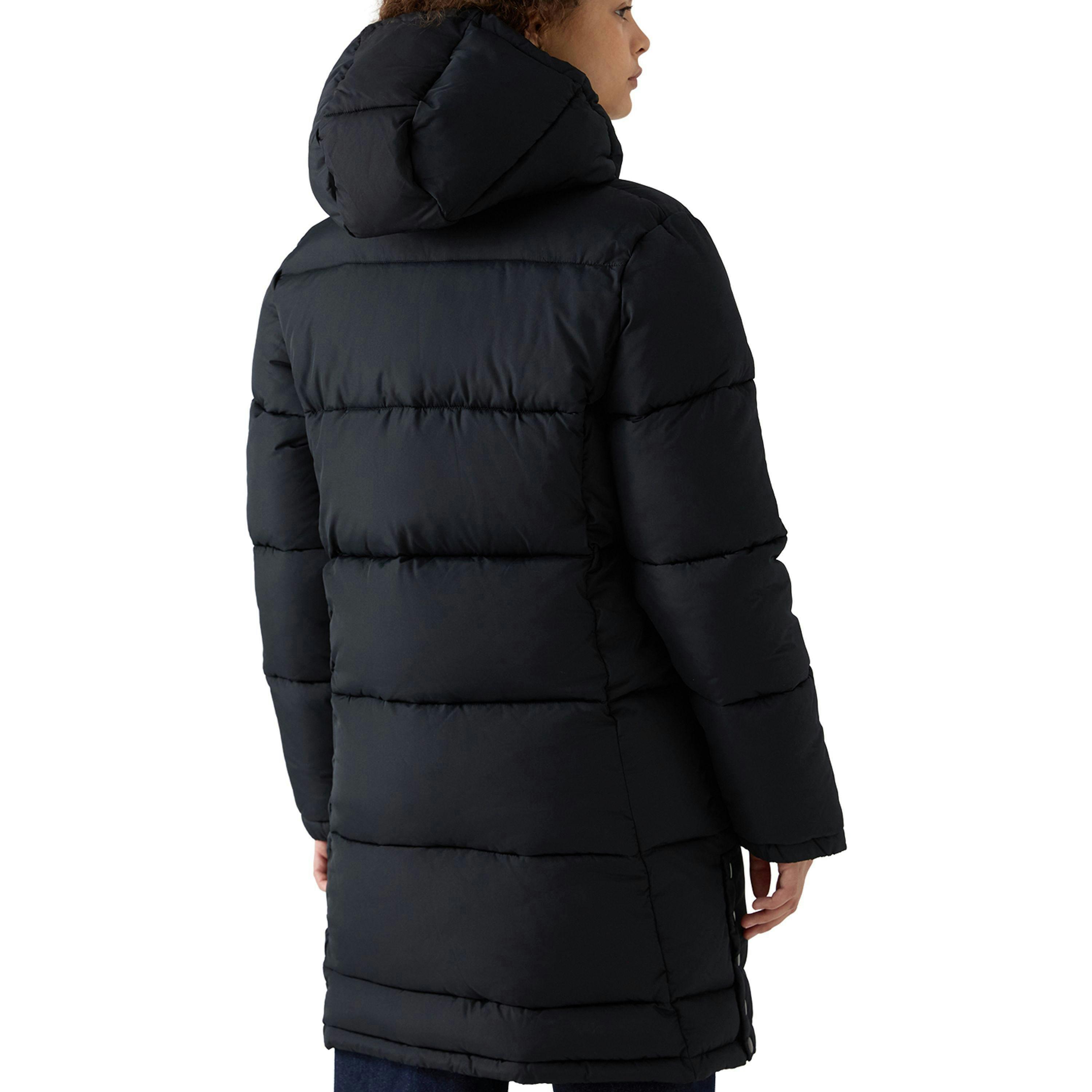 Rayna Long Line Puffer Jacket - Black , view 2 of 5