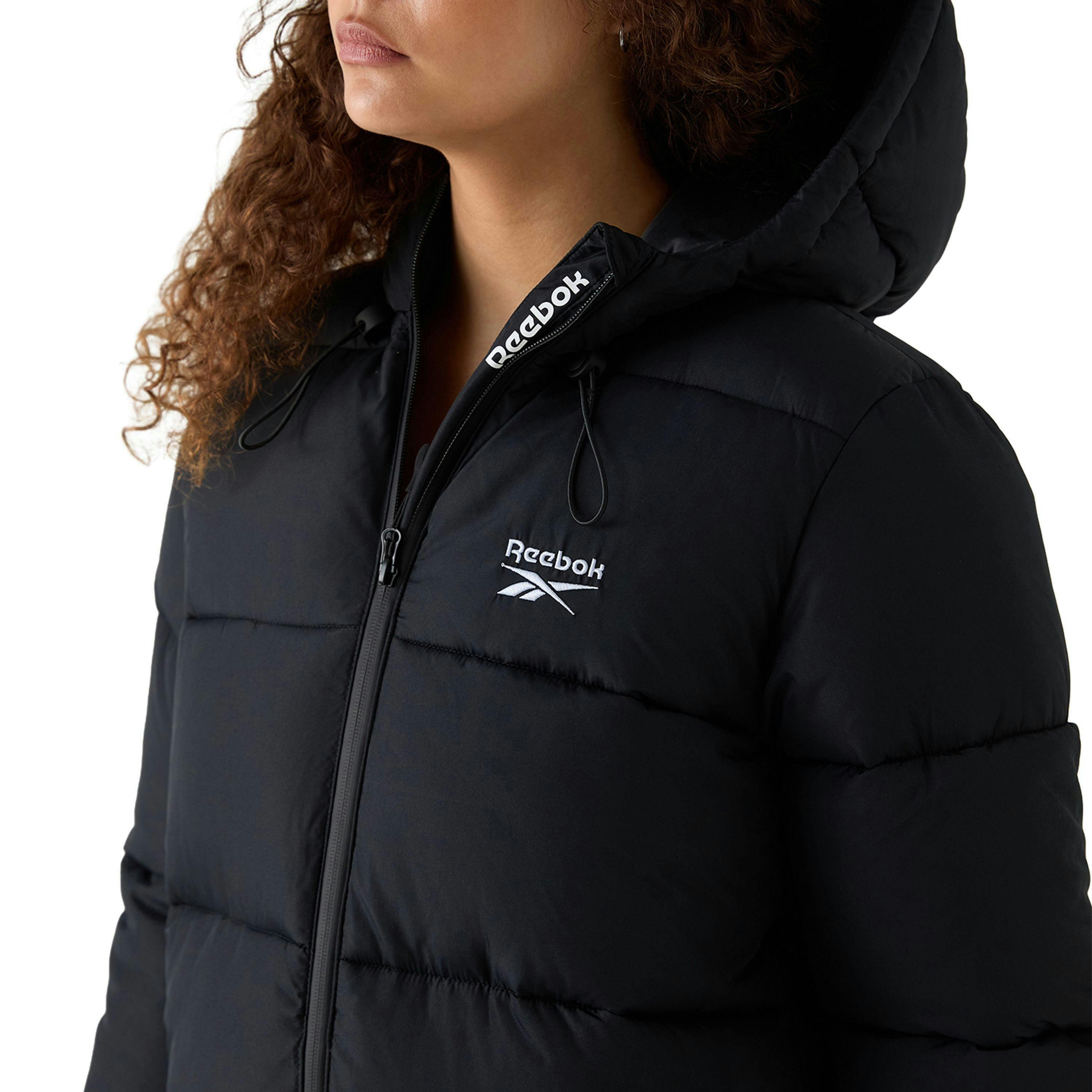 Rayna Long Line Puffer Jacket - Black , view 3 of 5