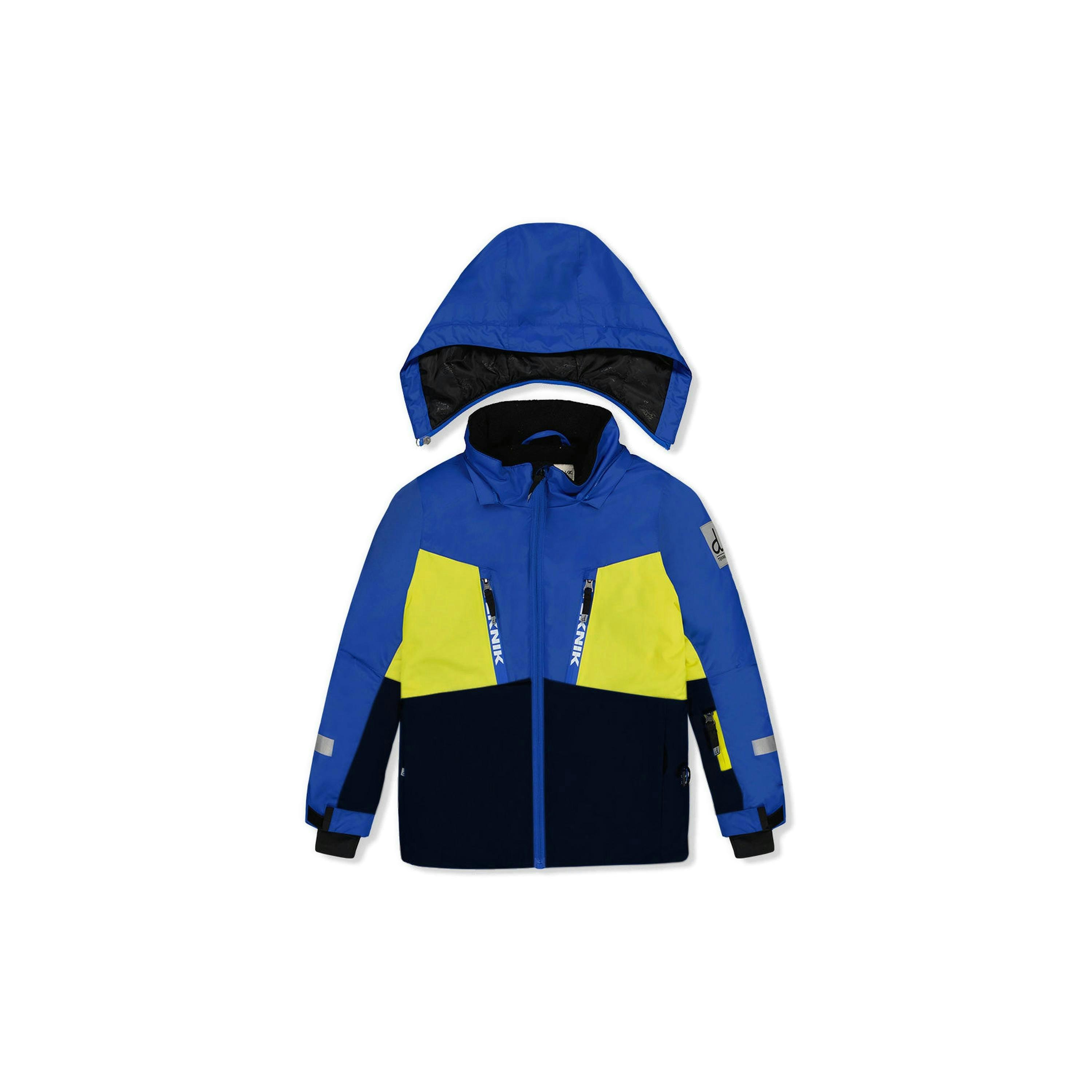 Two Piece Teknik Snowsuit Royal Blue And Yellow , view 5 of 6
